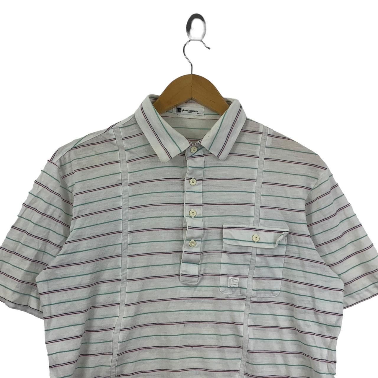 Pierre Balmain Vintage PIERRE BALMAIN PARIS Embossed Pocket Polo Tee Size L / US 10 / IT 46 - 2 Thumbnail