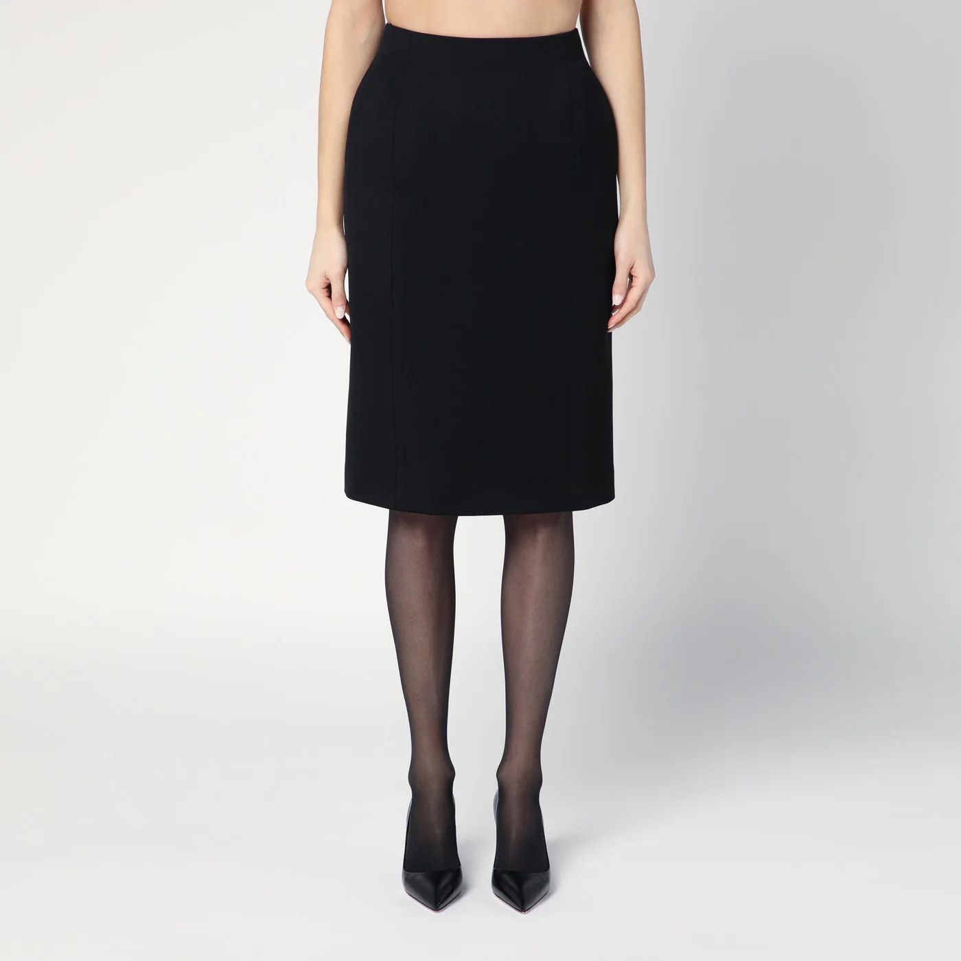 Balenciaga o1d2blof0426 Midi Skirt in Black Size 27" / US 4 / IT 40 - 4 Thumbnail