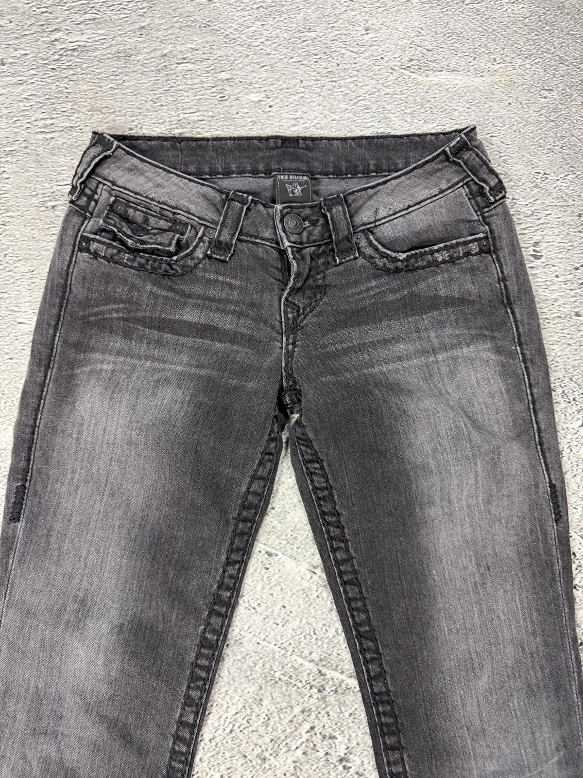 True Religion True Religion bootcut jeans black thick stitching Y2K Billy Size 26" / US 2 / IT 38 - 5 Thumbnail