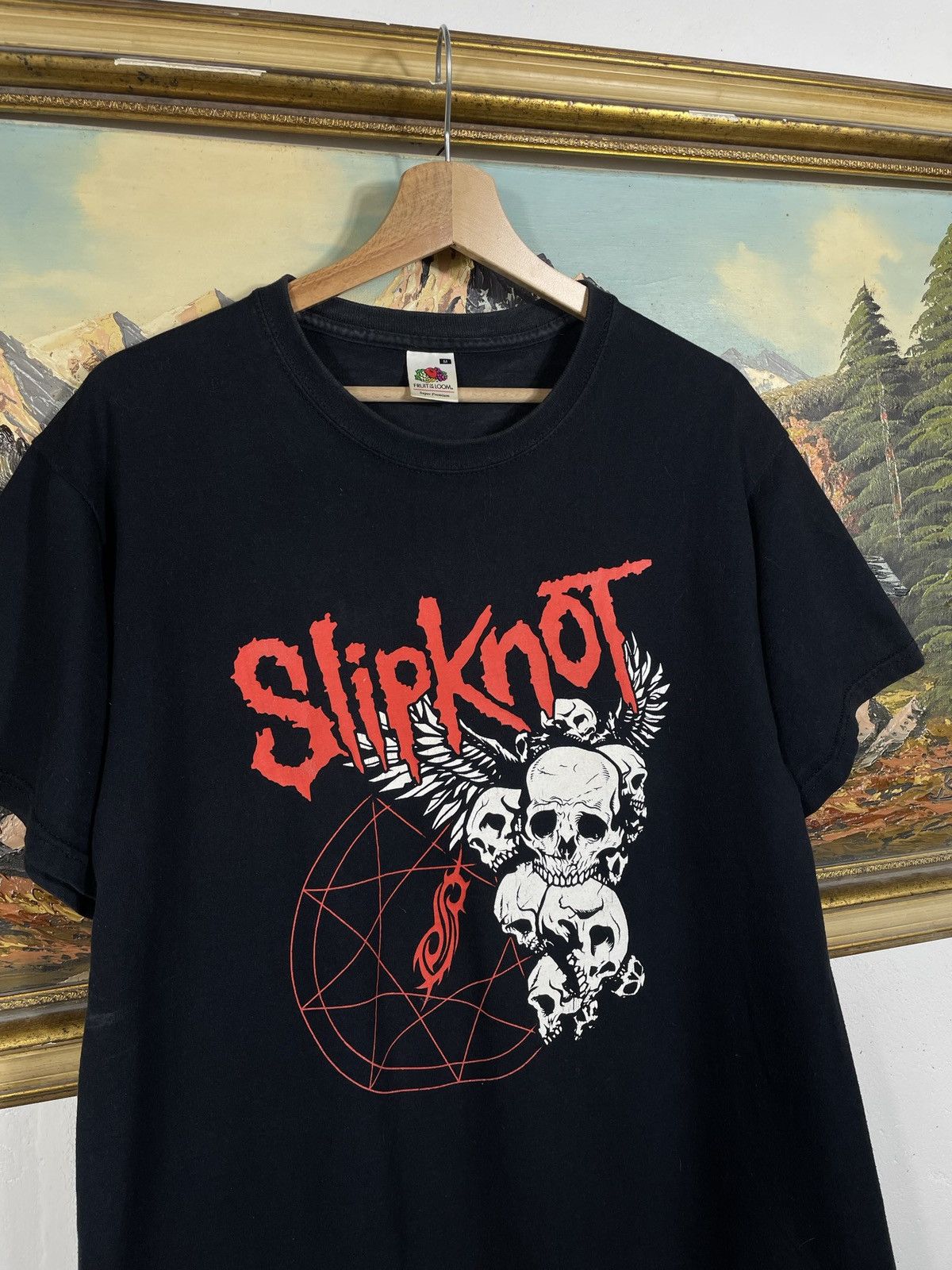 Band Tees Slipknot Vintage Y2k Black Ter Merch Band Metal Rock Size US M / EU 48-50 / 2 - 5 Thumbnail