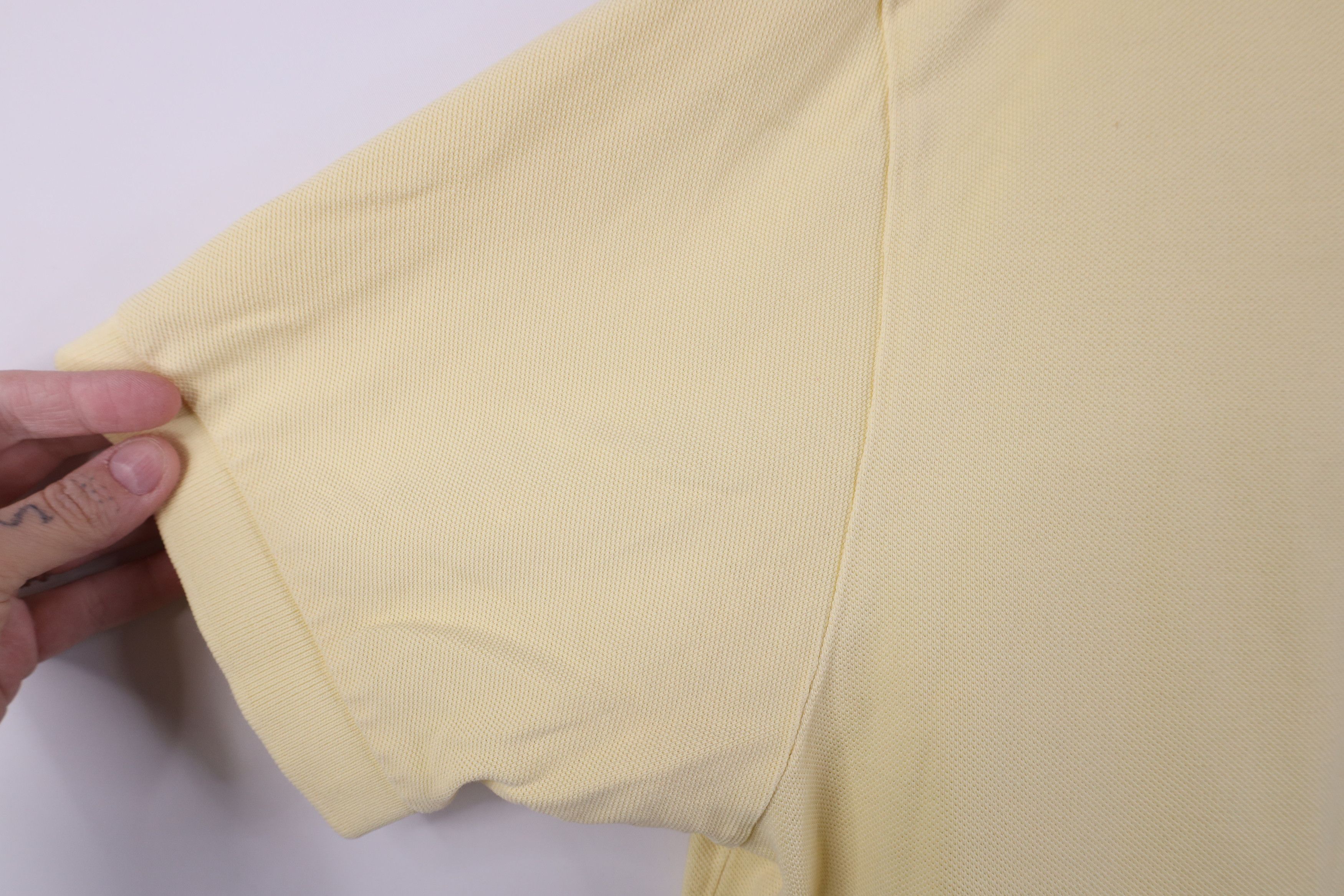 Ralph Lauren Vintage 90s Ralph Lauren Pique Cotton Golf Polo Shirt Yellow Size US L / EU 52-54 / 3 - 6 Thumbnail