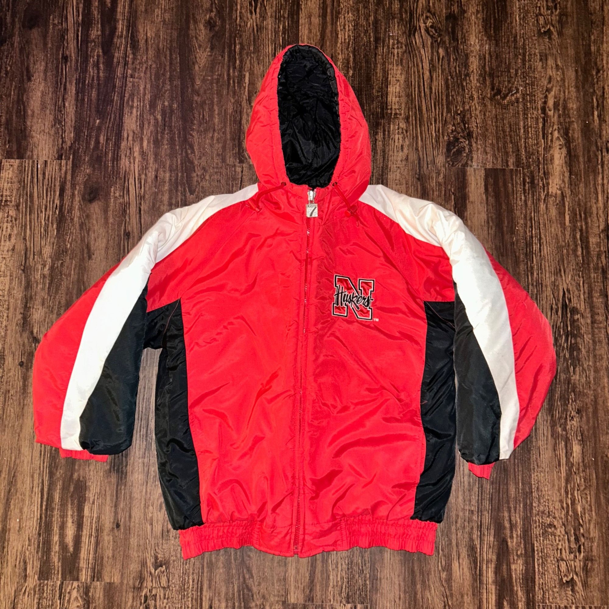 Logo 7 Vintage Nebraska Puffer Jacket Size US M / EU 48-50 / 2 - 1 Thumbnail