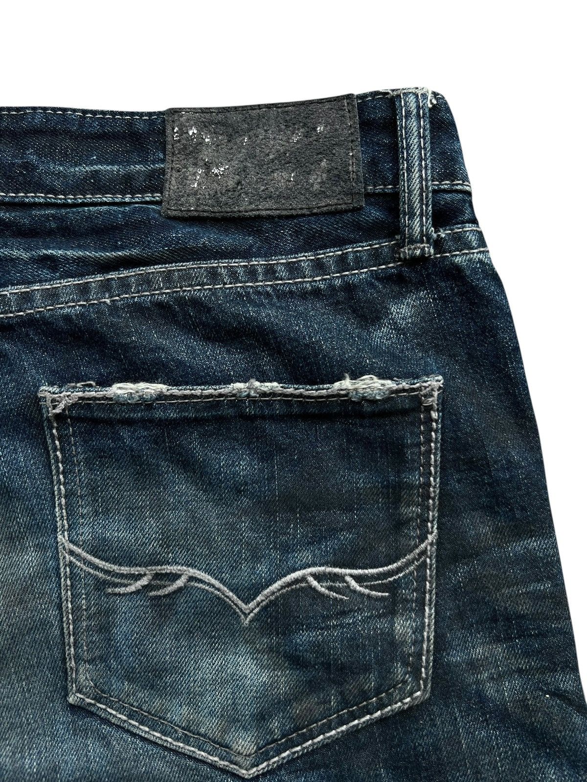 GOSTAR DE FUGA GostaDe Fuga Distressed Bootcut Goth Flare Denim Jeans 32x33 Size US 32 / EU 48 - 8 Thumbnail