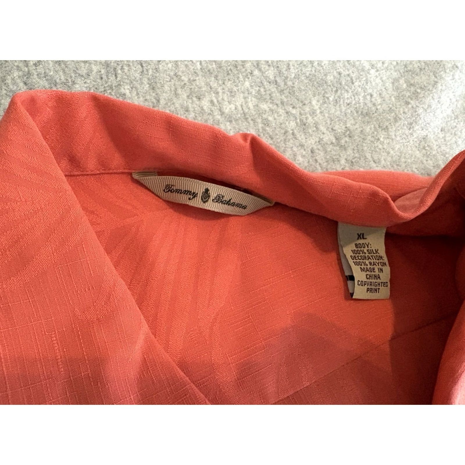 Tommy Bahama Tommy Bahama Silk Embroidered Shirt Mens XL Button-Up Short Sleeve Pink Size US XL / EU 56 / 4 - 4 Thumbnail