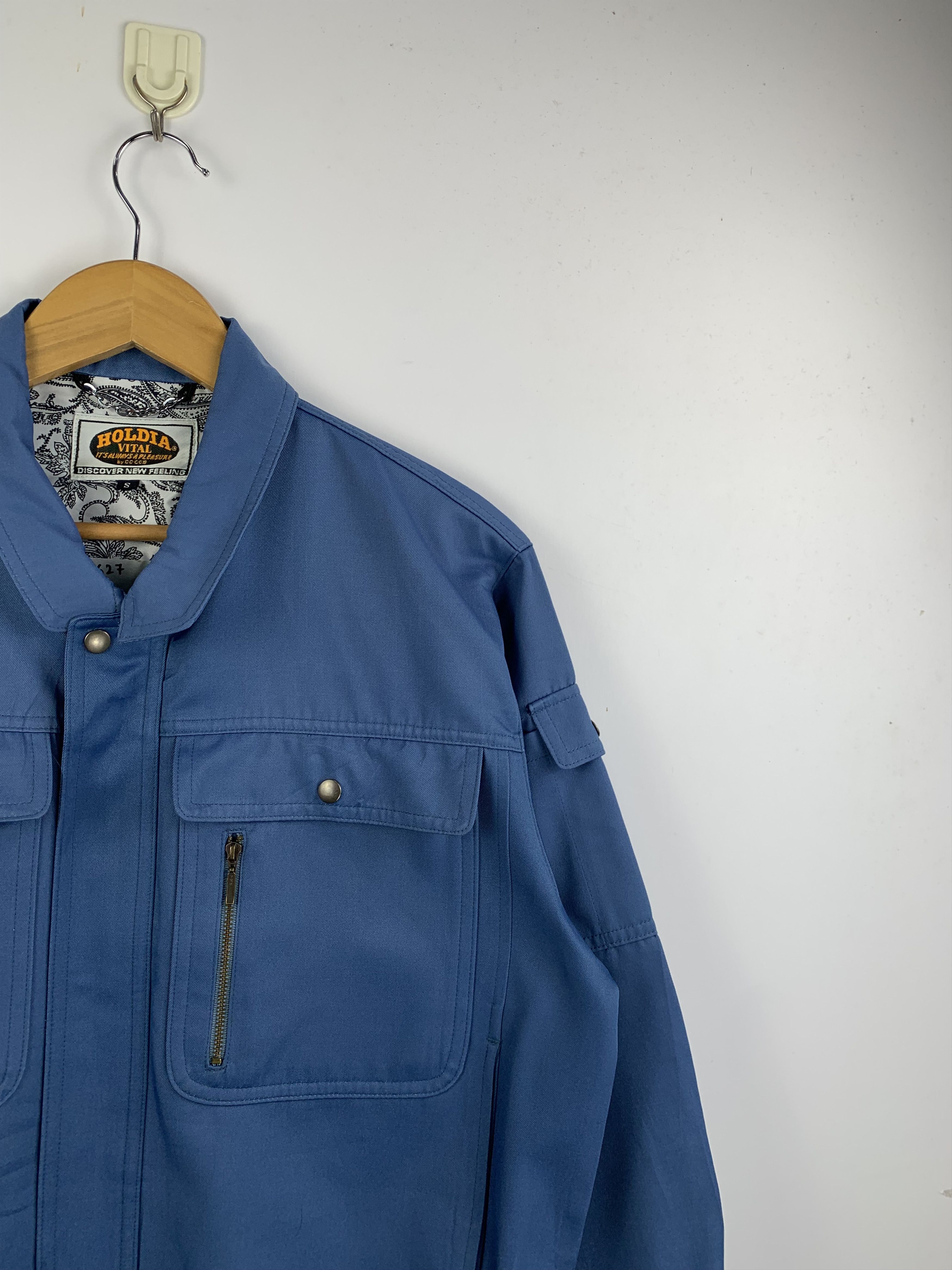 Japanese Brand Vintage 90s Japanese Brand Worker Denim Jacket J1627 Size US S / EU 44-46 / 1 - 2 Thumbnail