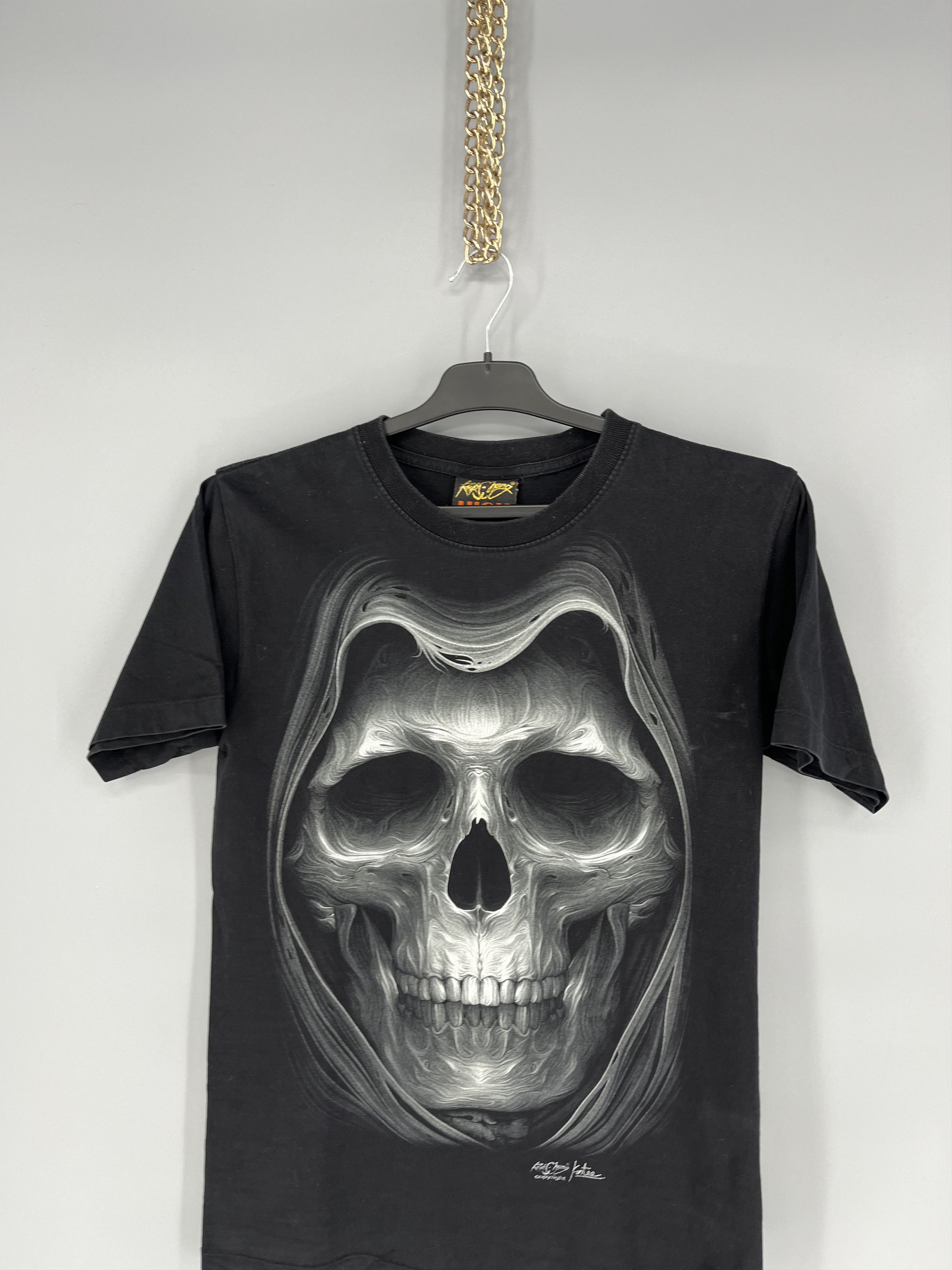 Band Tees Skulls Vintage Y2K Rock Metal Size XL Black Reverse Logo Size US S / EU 44-46 / 1 - 6 Thumbnail