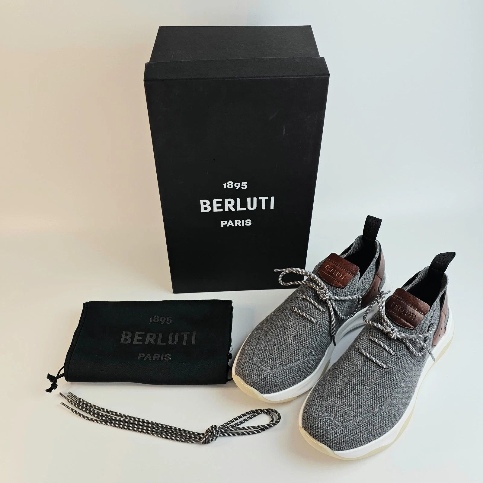 Berluti BERLUTI Gray Sneakers New & Authentic Size US 8.5 / EU 41-42 - 2 Thumbnail
