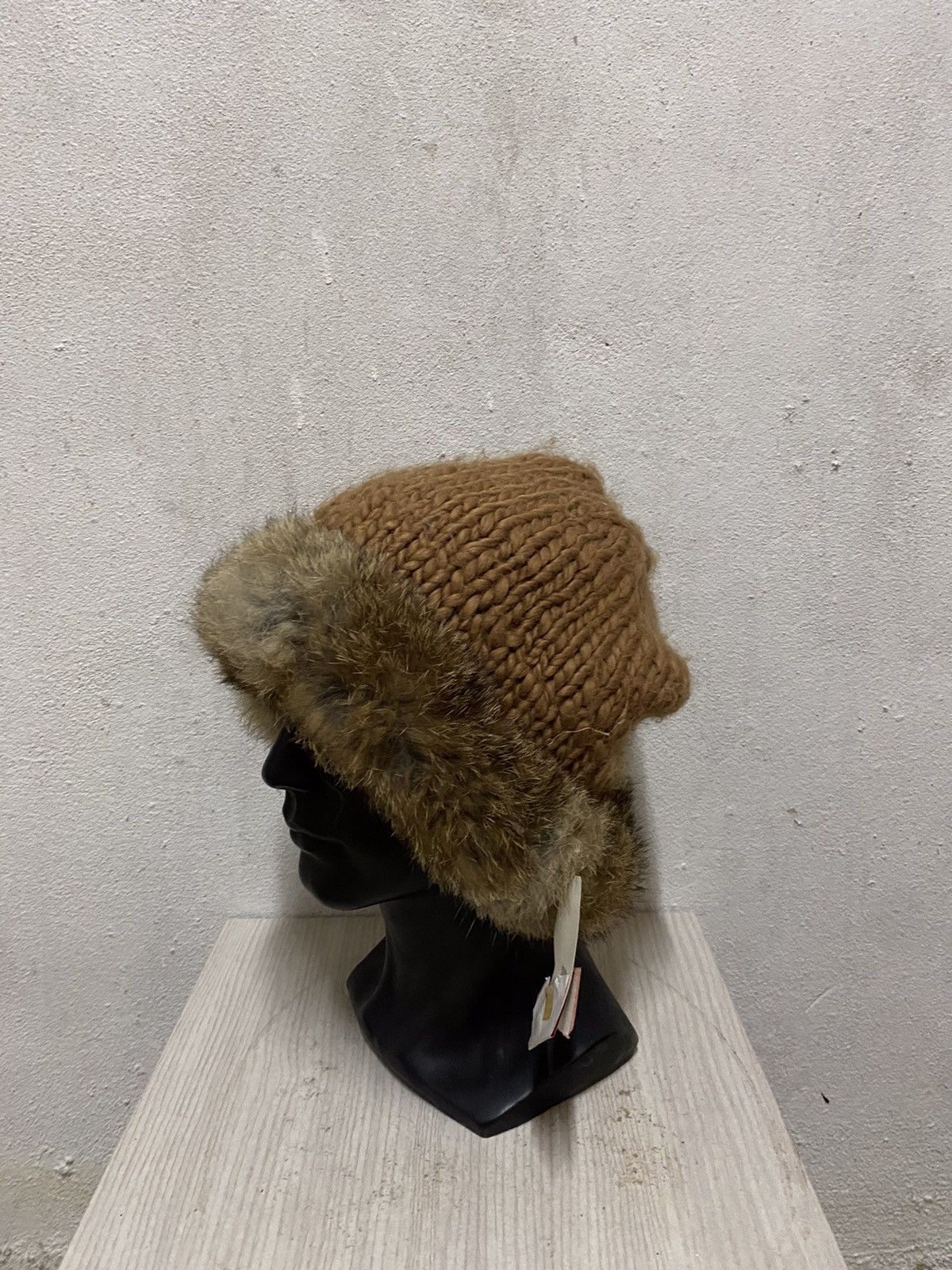 Japanese Brand Fur Crochet Beanie Hat Hats