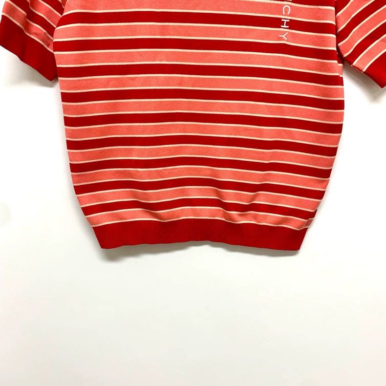 Givenchy Givenchy Classic Striped Logo Knitted Short Sleeve 2506-Nex Size US XS / EU 42 / 0 - 4 Thumbnail