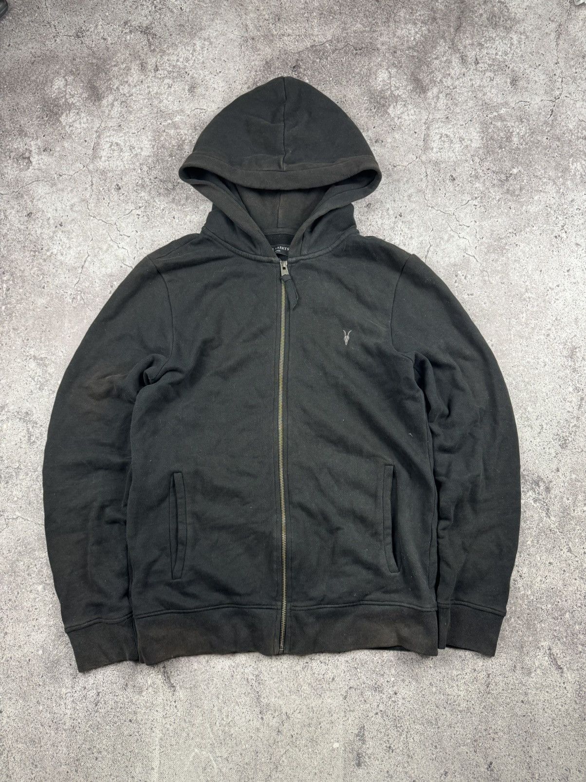 Allsaints VTG Y2K RICK OWENS STYLE AVANT GARDE ALLSAINTS ZIP HOODIE Size US S / EU 44-46 / 1 - 1 Thumbnail
