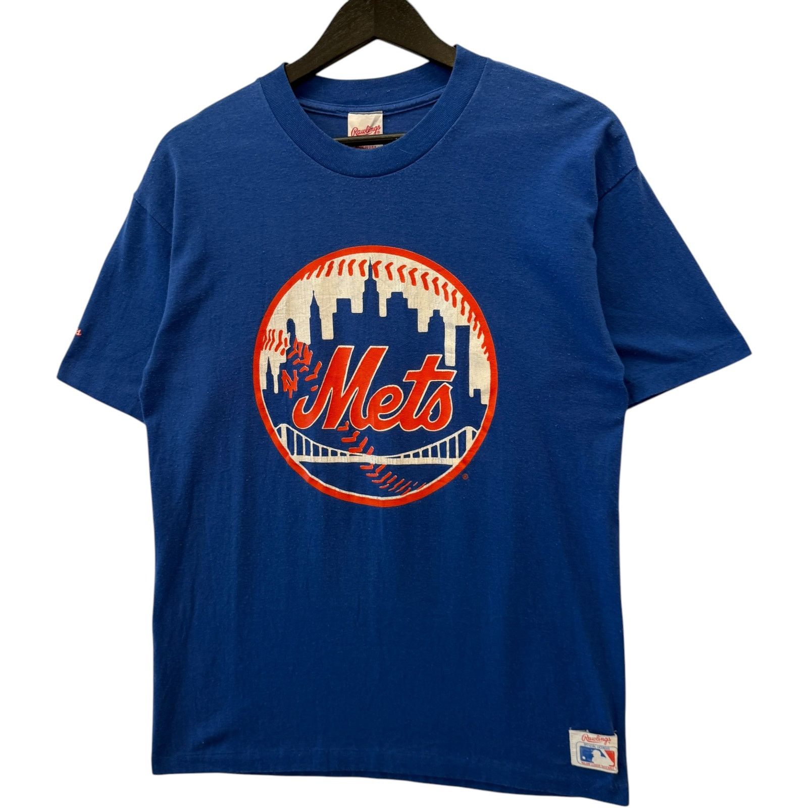 Vintage Vintage Rawlings NY Mets Chest Logo MLB Tee L Size US L / EU 52-54 / 3 - 3 Thumbnail