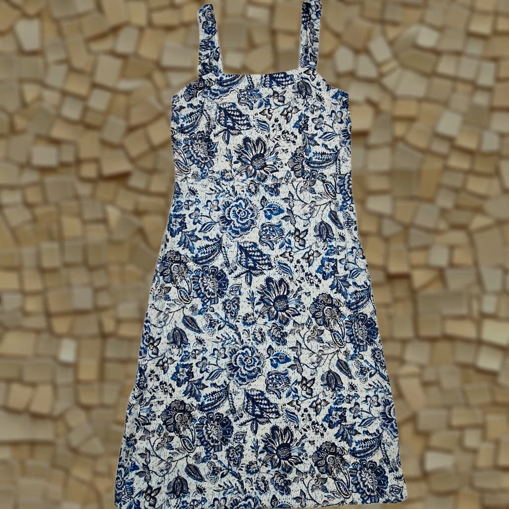 Velvet Velvet by Graham & Spencer Dress Womens Midi Floral Sleeveless Tank Blue M Size M / US 6-8 / IT 42-44 - 1 Thumbnail