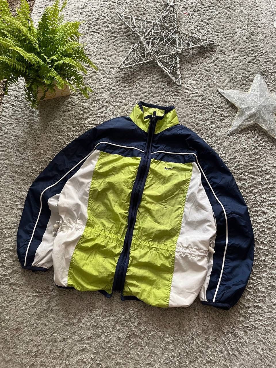 Nike × Vintage Vintage 90s Nike Jacket Nylon Big Logo Swoosh Size US S / EU 44-46 / 1 - 5 Thumbnail