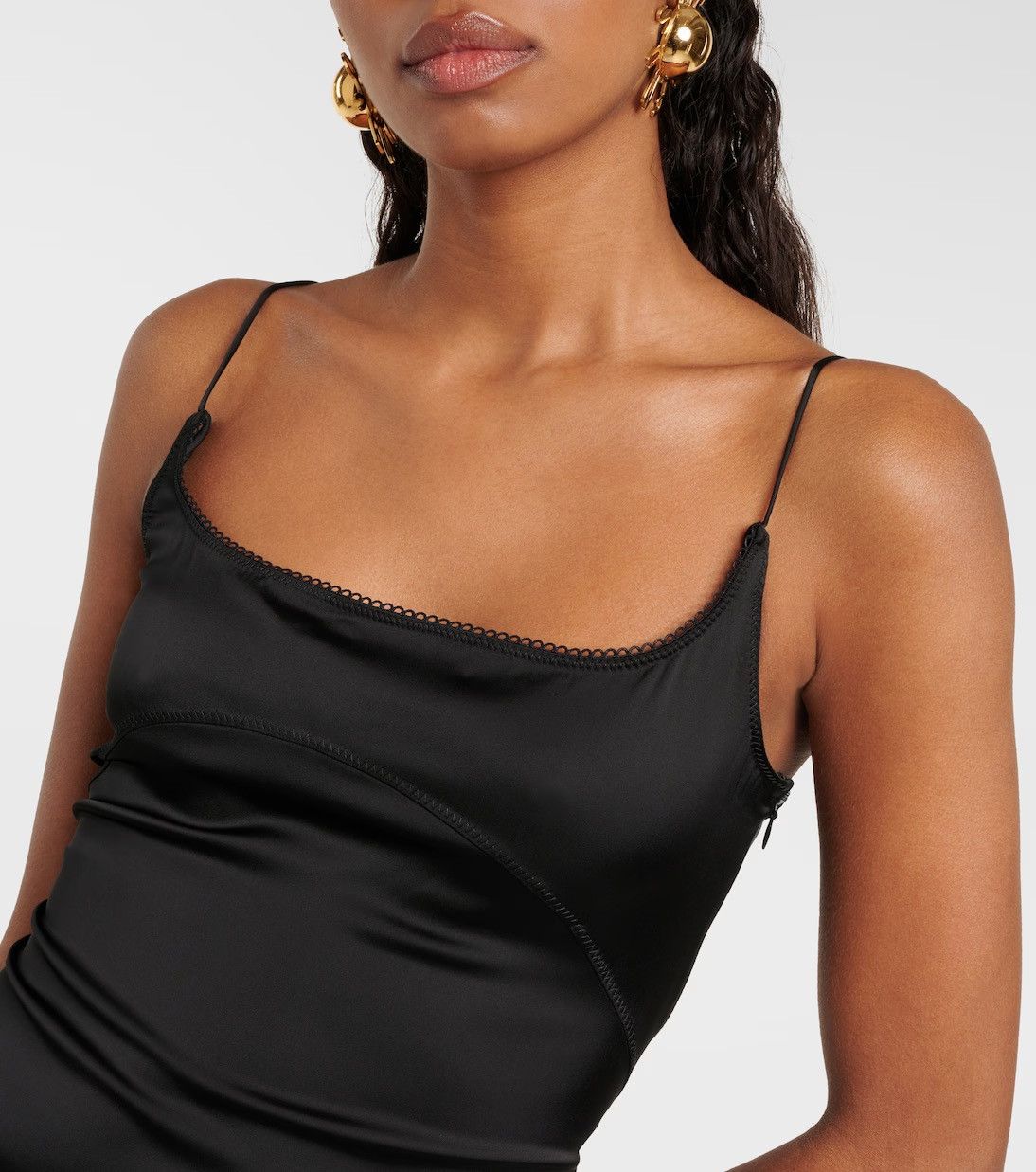Jacquemus Jacquemus La Robe Notte Satin Dress Size M / US 6-8 / IT 42-44 - 6 Thumbnail
