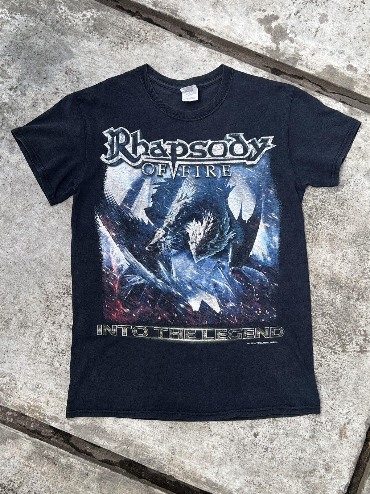 Gildan Rhapsody of Fire 2016 Asian Tour Shirt Into The Legend Metal Size US S / EU 44-46 / 1 - 1 Thumbnail
