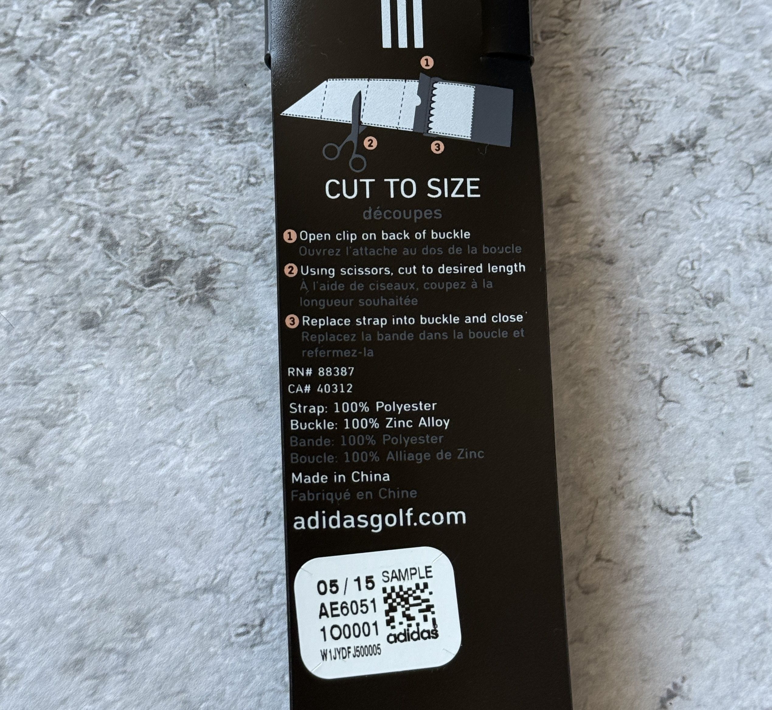 Adidas ADIDAS GOLF BELT CUT TO SIZE AE6051 Size ONE SIZE - 4 Thumbnail