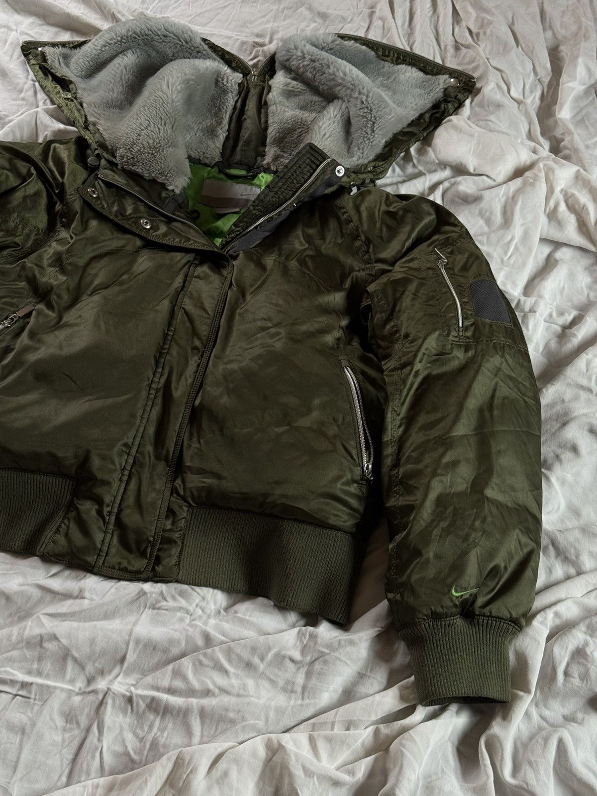 Nike Nike vintage hooded zip down bomber jacket 203101 techwear Size XL / US 12-14 / IT 48-50 - 5 Thumbnail