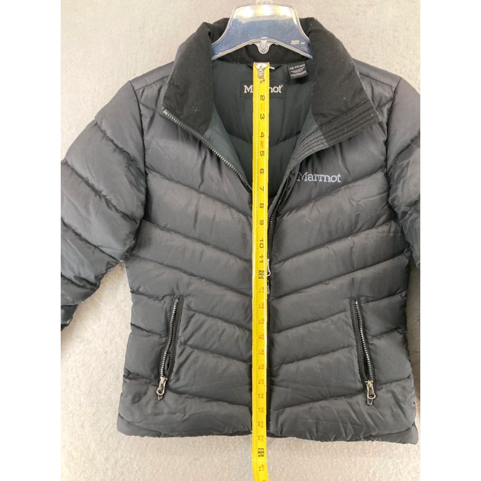 Marmot Marmot Womens Puffer Jacket XS Black Full Zip Down Filled Outdoor Size XS / US 0-2 / IT 36-38 - 3 Thumbnail