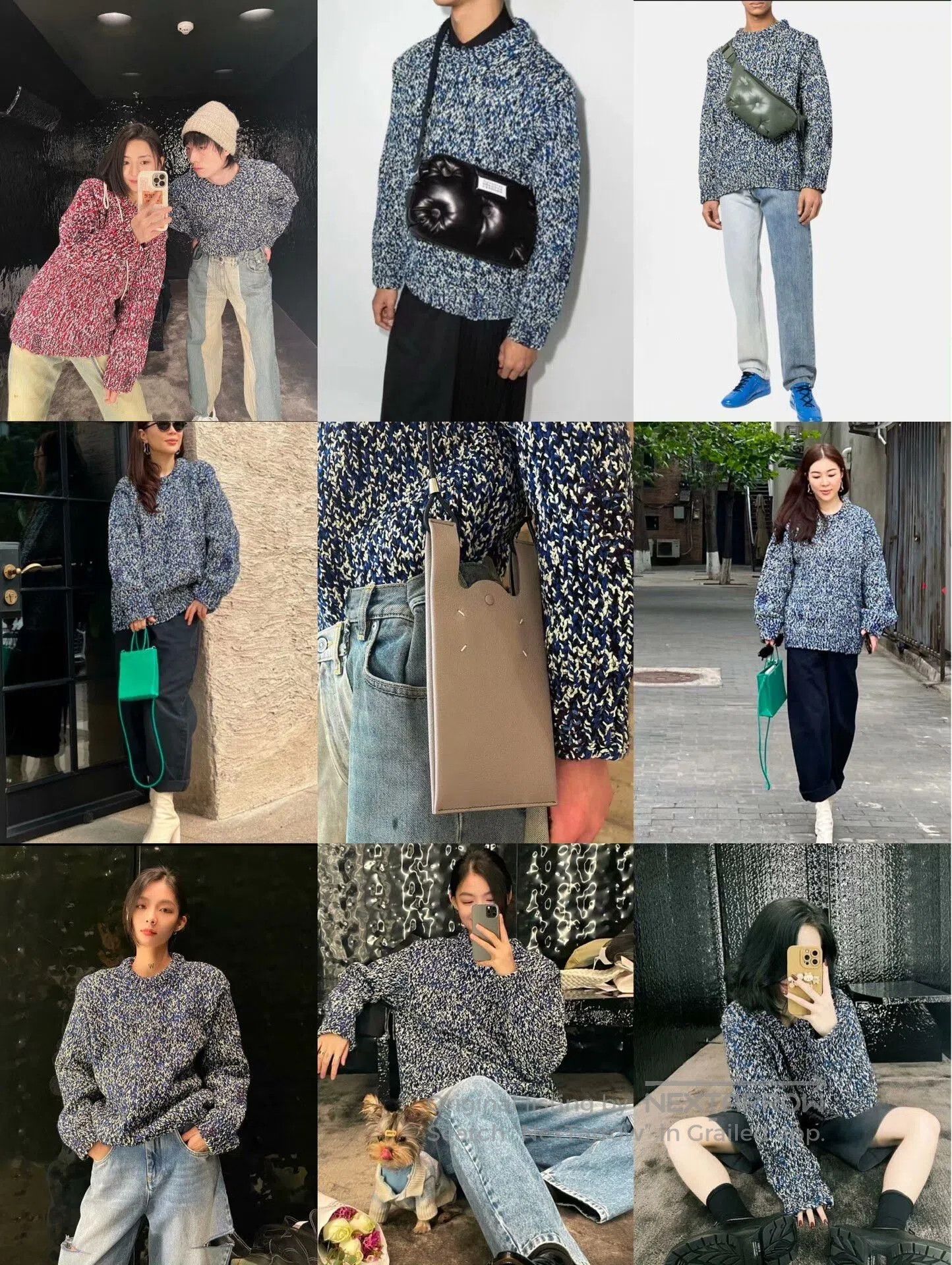 Maison Margiela maison margiela blue snowflake knit sweater. Size US S / EU 44-46 / 1 - 3 Thumbnail