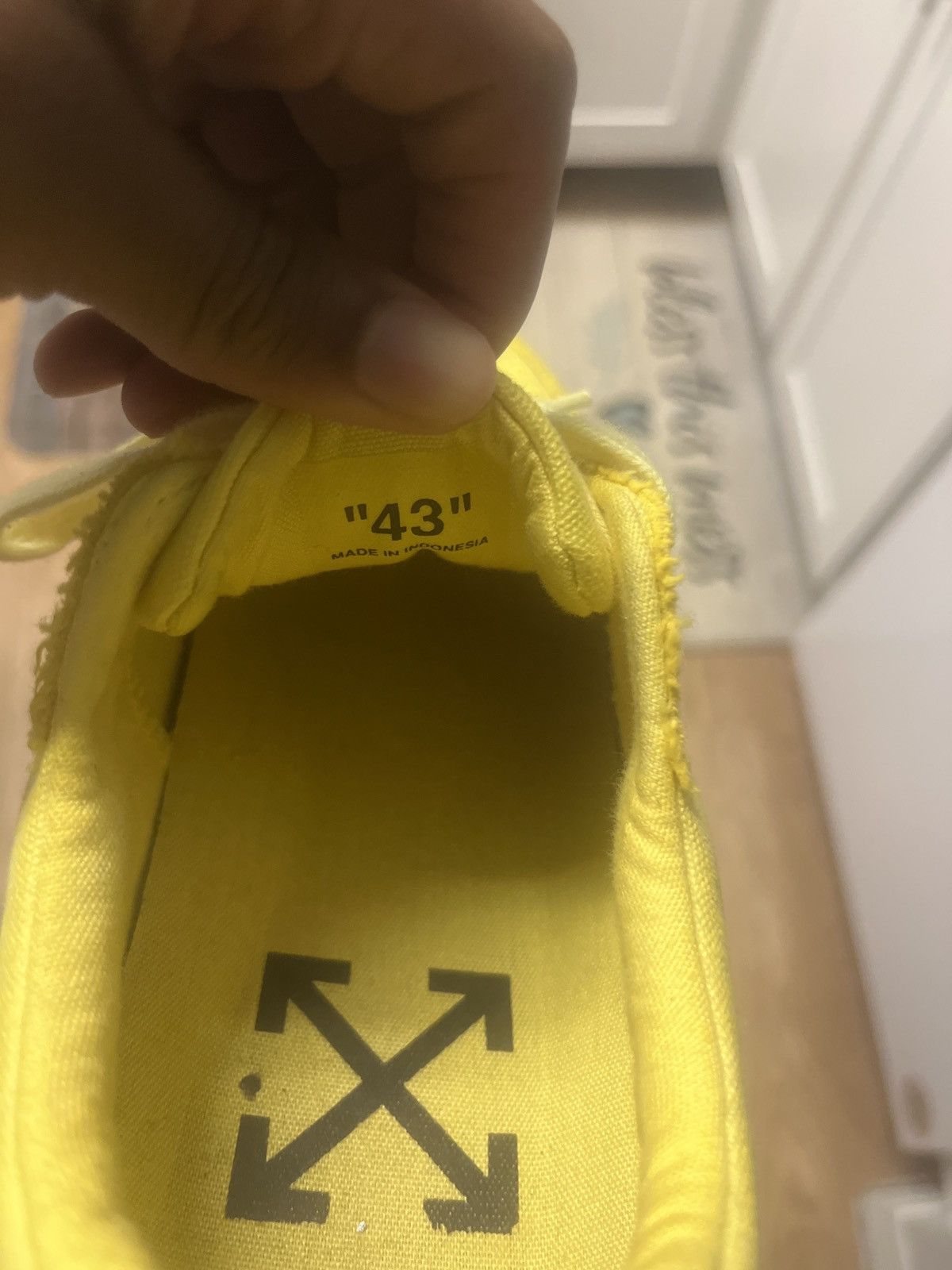 Designer × Off-White OFF-White Low Vulc yellow/red Size US 10 / EU 43 - 7 Thumbnail