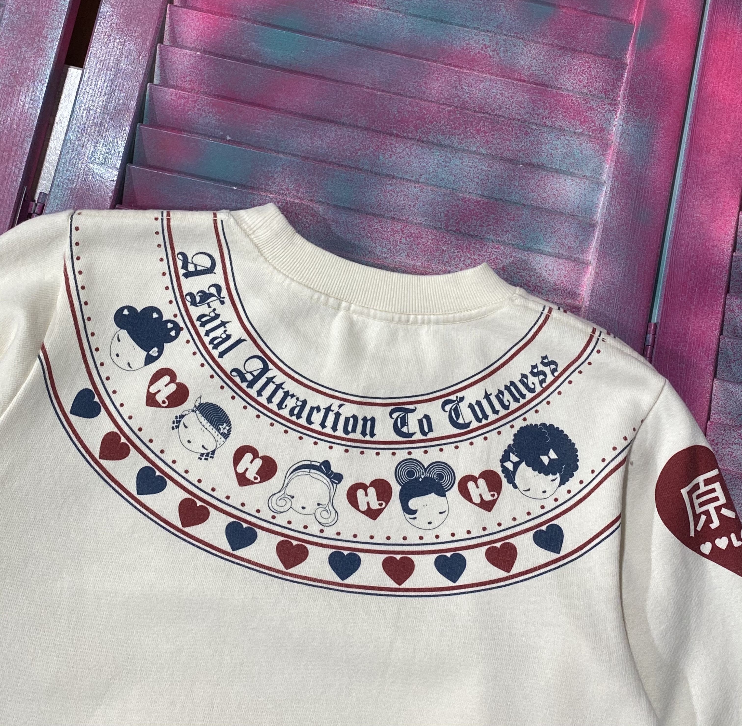 Japanese Brand Vintage Y2K HARAJUKU LOVERS Sweatshirt Size US S / EU 44-46 / 1 - 10 Thumbnail