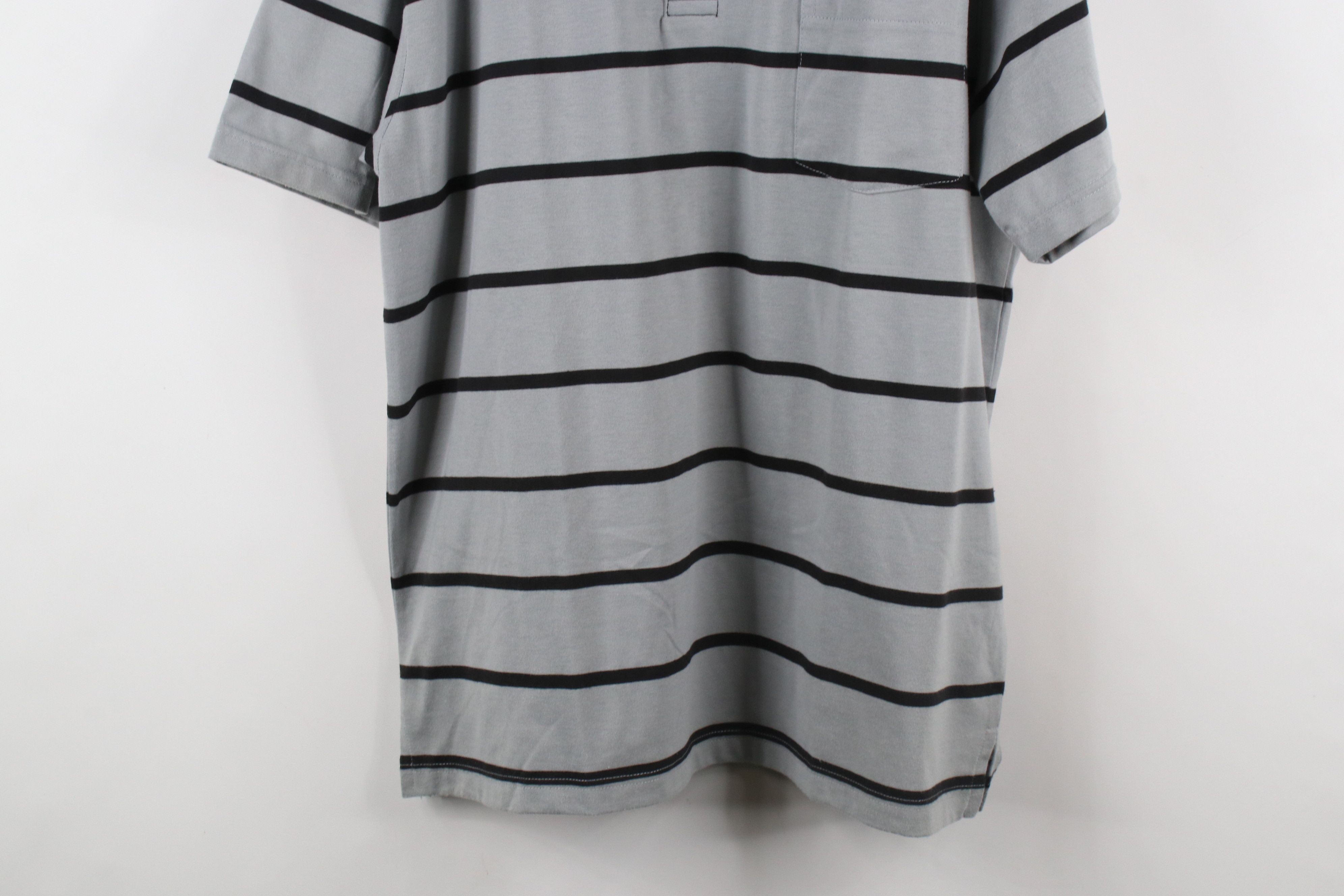 Vintage Vintage 90s Streetwear Striped Block Collared Polo Shirt Size US L / EU 52-54 / 3 - 3 Thumbnail