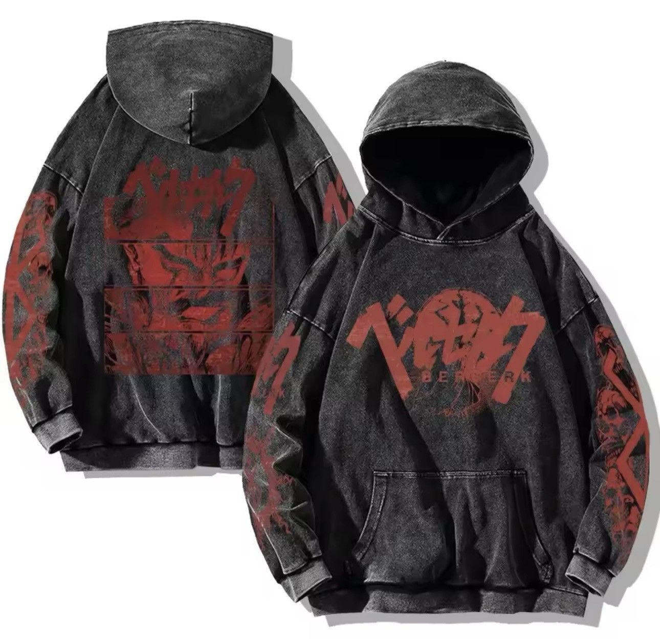 Japanese Brand Hoodie BERSERK Size US M / EU 48-50 / 2 - 1 Thumbnail