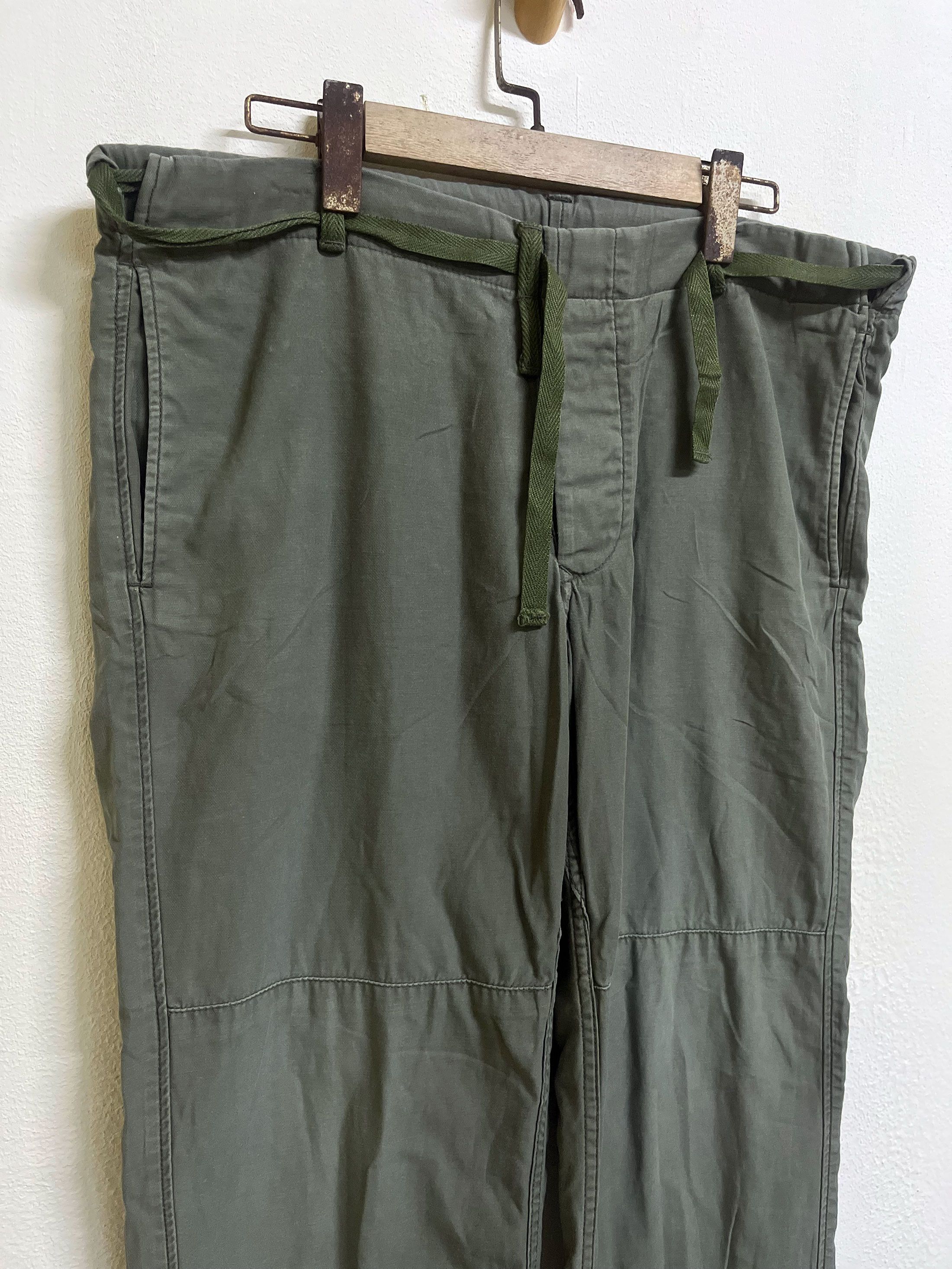 Japanese Brand Vintage Denime WW2 Military Fatique Combat Trousers Army Size US 34 / EU 50 - 2 Thumbnail