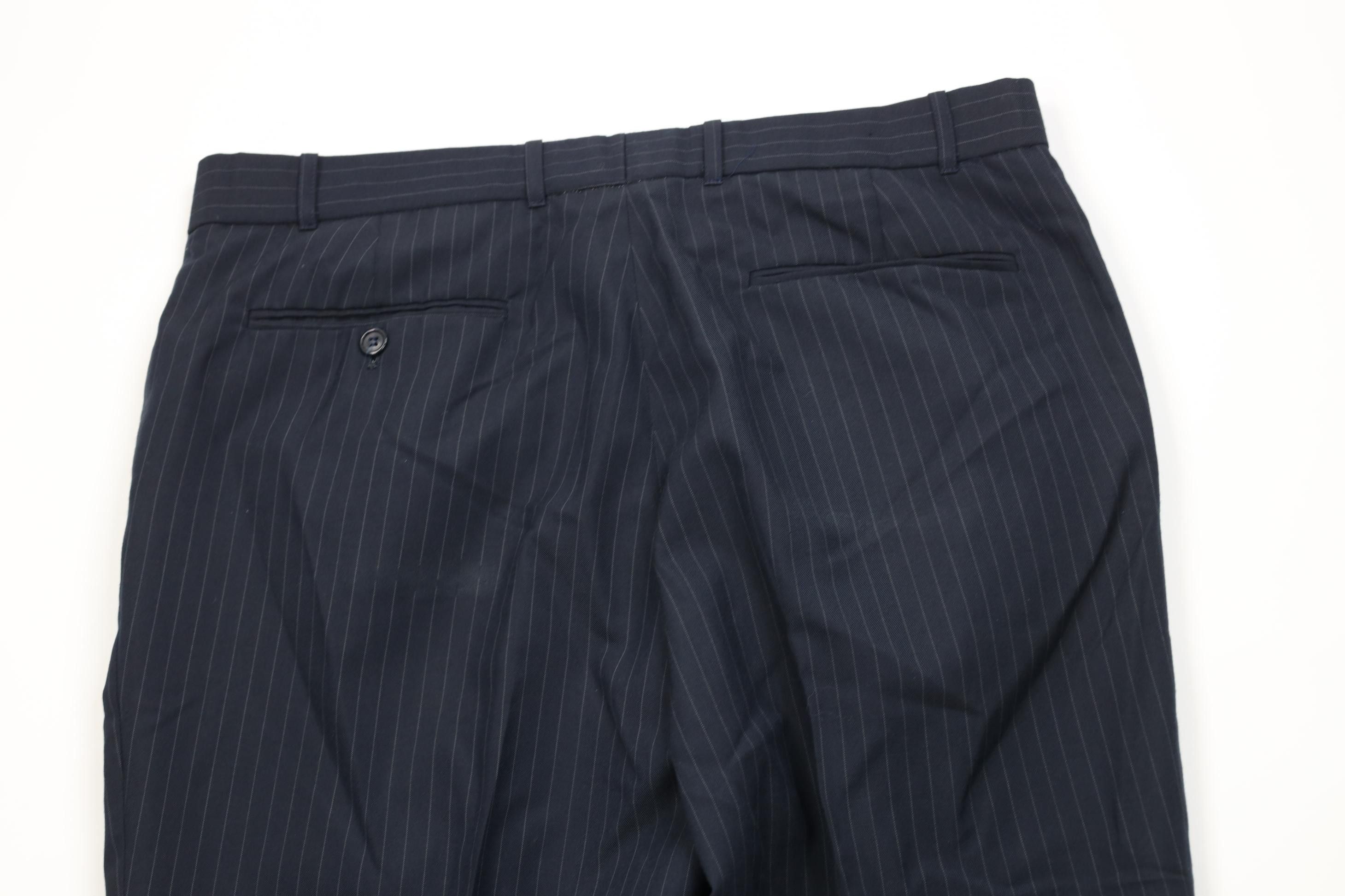 Vintage Vintage 70s Streetwear Knit Pinstriped Wide Leg Chino Pants Size US 36 / EU 52 - 13 Thumbnail