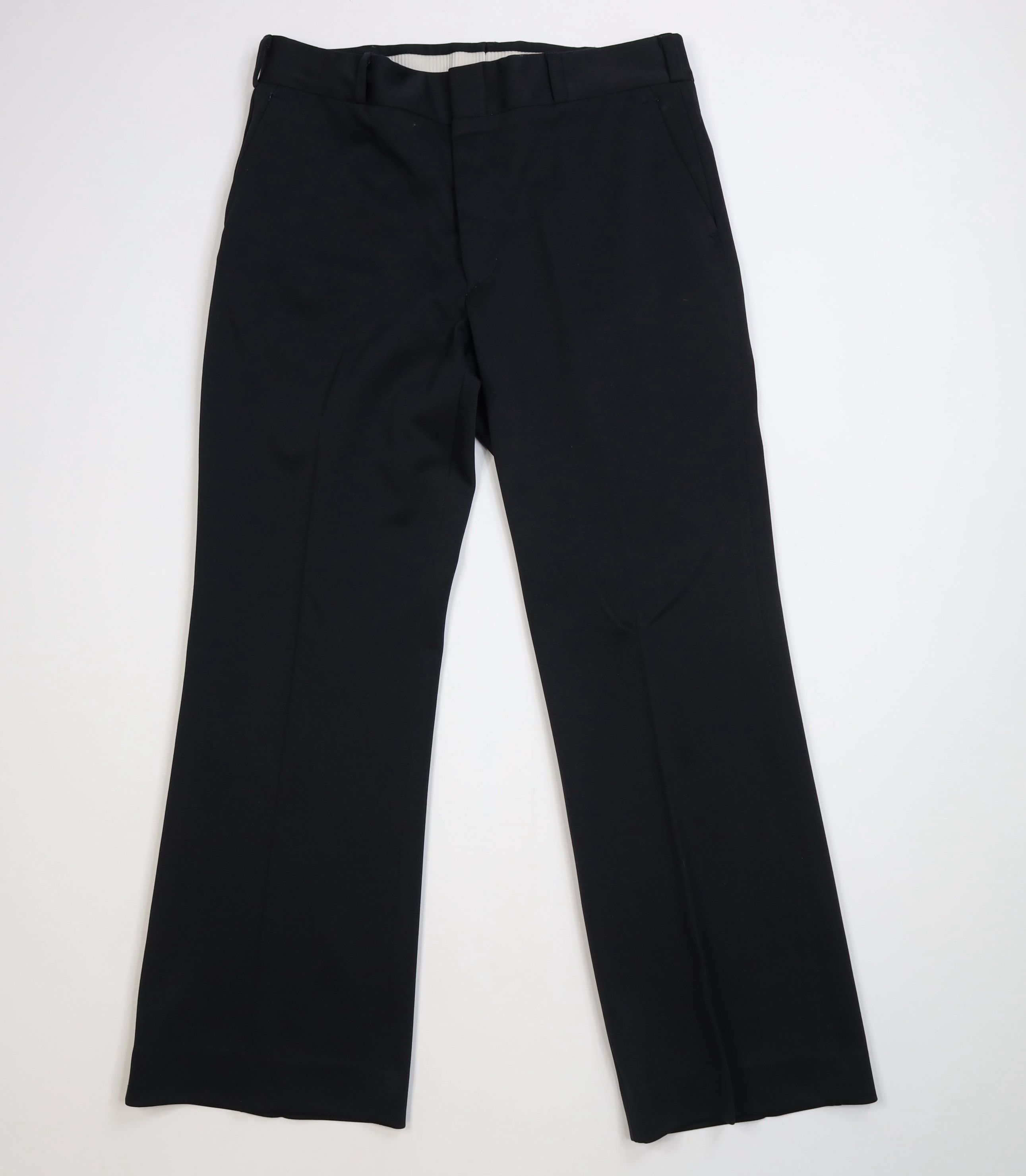 Vintage Vintage 70s Streetwear Bell Bottoms Chino Pants Black USA Size US 34 / EU 50 - 1 Thumbnail