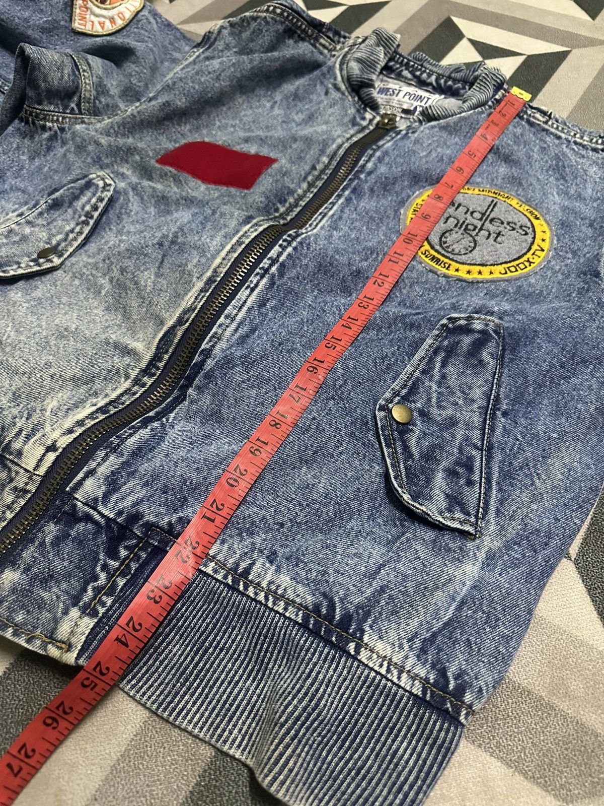 Japanese Brand Vintage Bobson denim bomber jacket Size US L / EU 52-54 / 3 - 10 Thumbnail