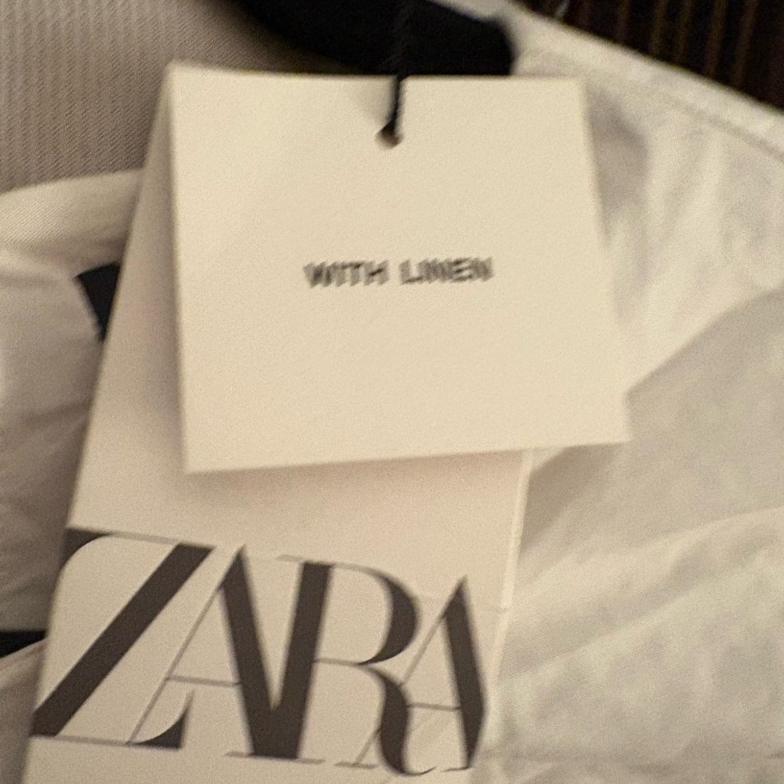 Zara Nwt- Zara- Linen Blend Combination Midi Dress- L Size L / US 10 / IT 46 - 8 Thumbnail