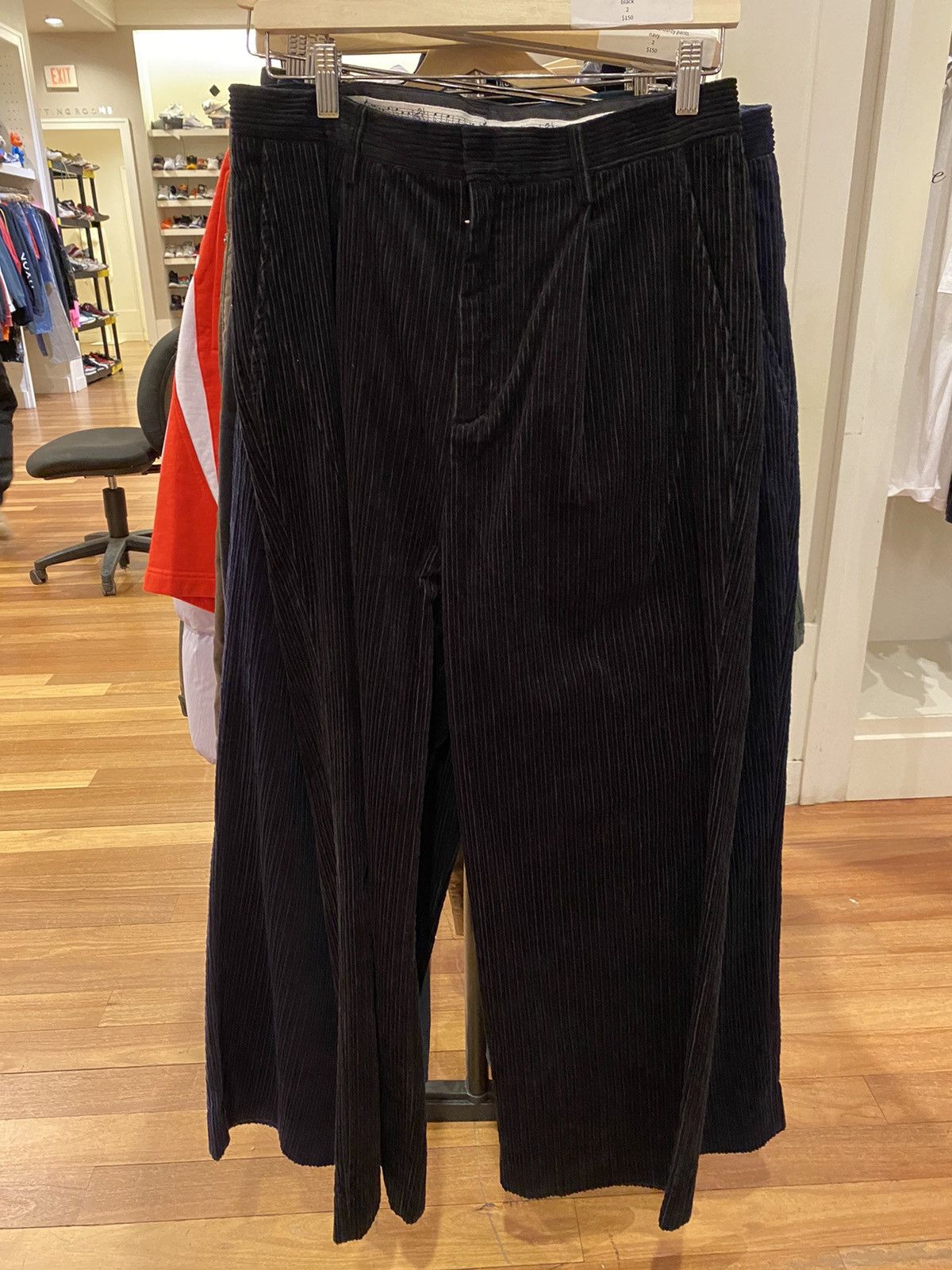 image of Number N Ine Number (N)Ine Corduroy Pants in Black, Men's (Size 32)