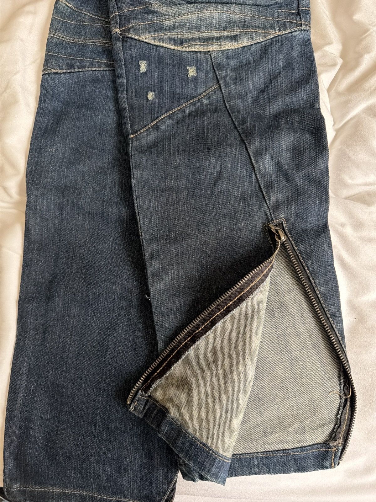 If Six Was Nine Vintage PPFM Bondage Jeans Multiple Pocket/Zipper Denim Size US 32 / EU 48 - 12 Thumbnail