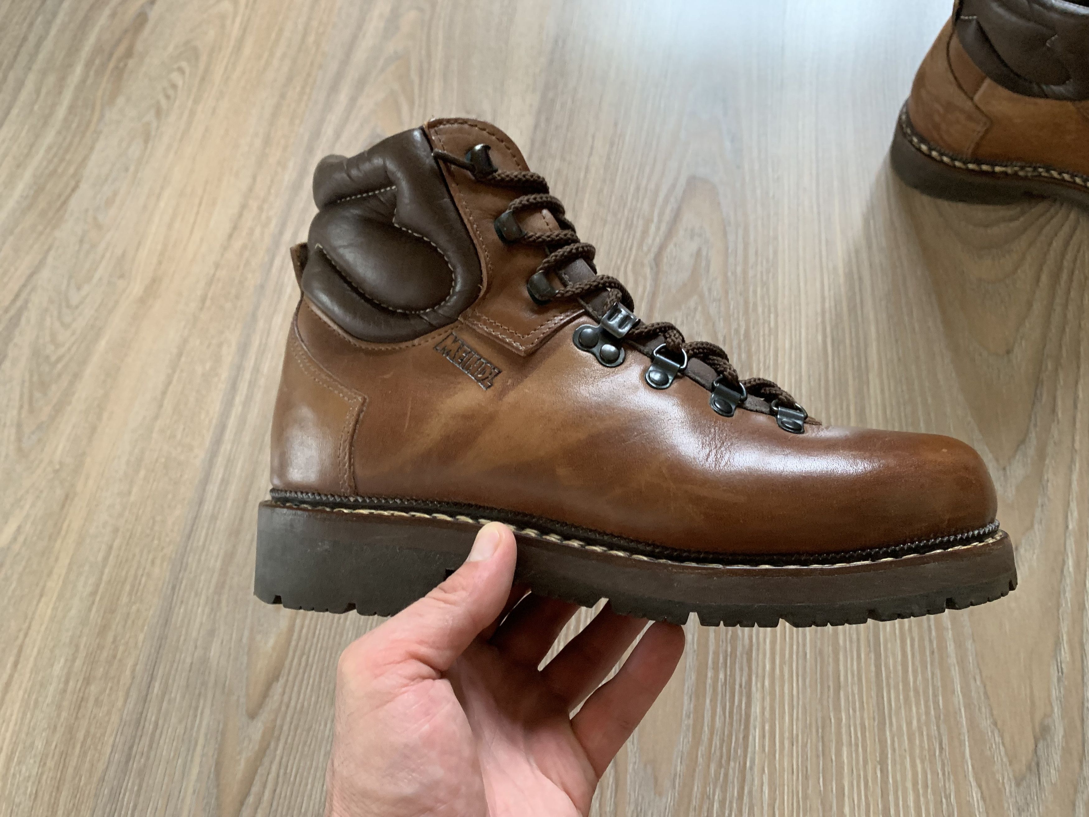 Vintage Meindl Vintage Leather Walking Hiking Boots Size US 6.5 / EU 39-40 - 3 Thumbnail