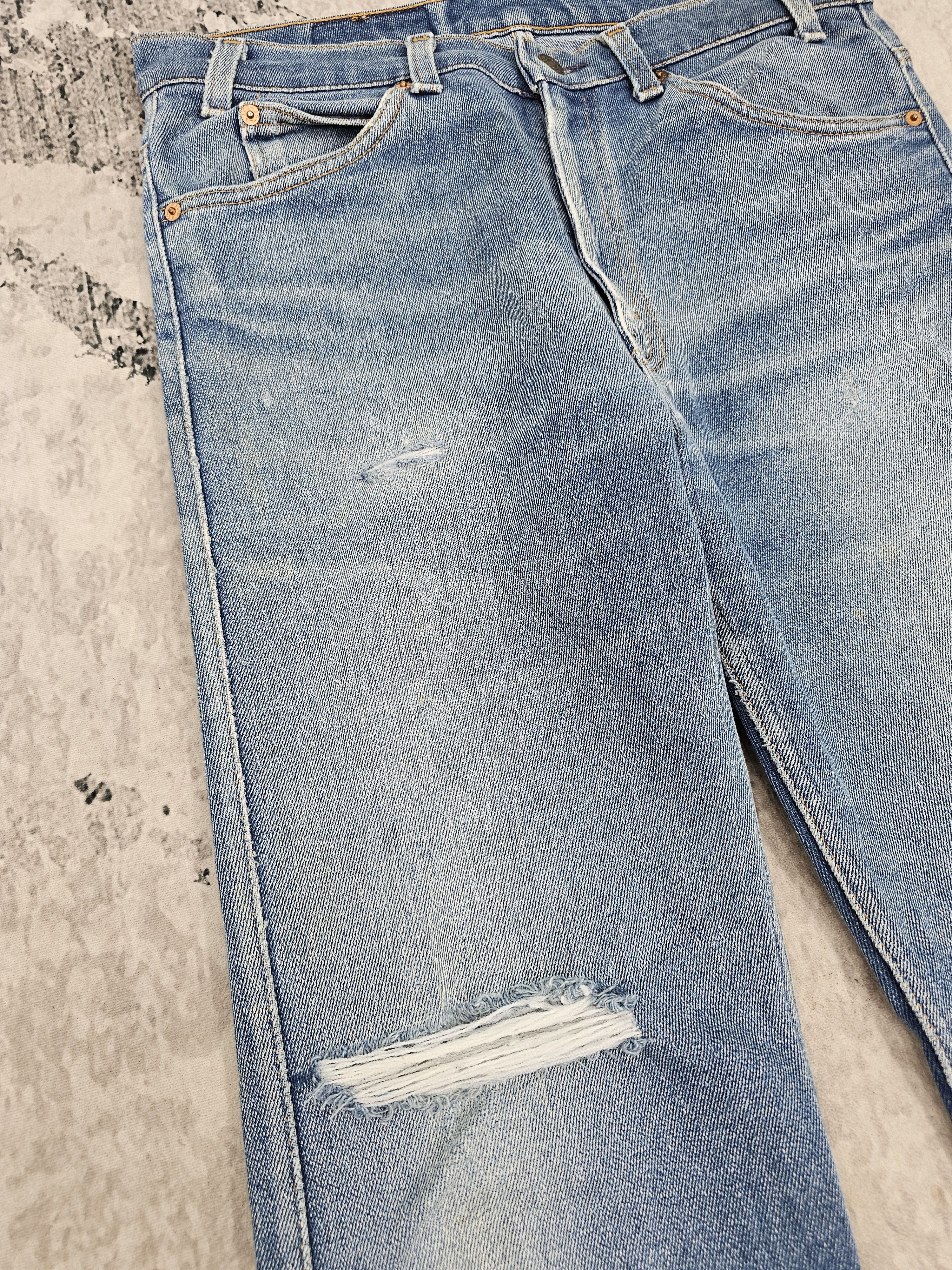Levi's Vintage LEVIS 517 Ripped Bootcut Flare Strech Jeans L0447 Size US 34 / EU 50 - 6 Thumbnail