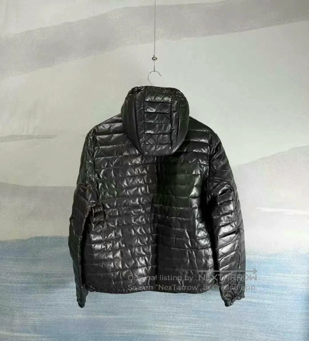 Prada prada black leather down zip jacket size 52. Size US L / EU 52-54 / 3 - 3 Thumbnail