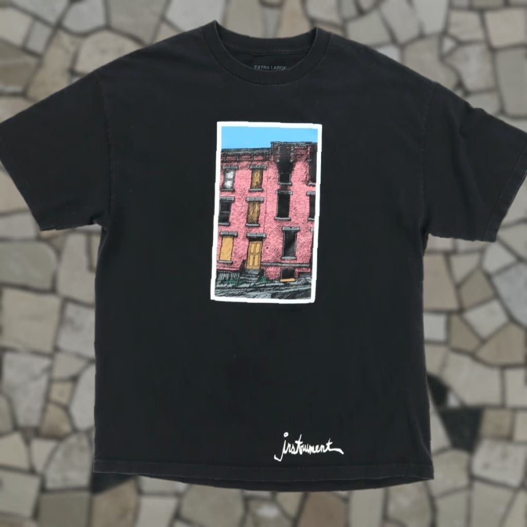 Vintage Instrument Ohio City Art Solid T-Shirt Black Men's XL Shirt Size US XL / EU 56 / 4 - 1 Thumbnail
