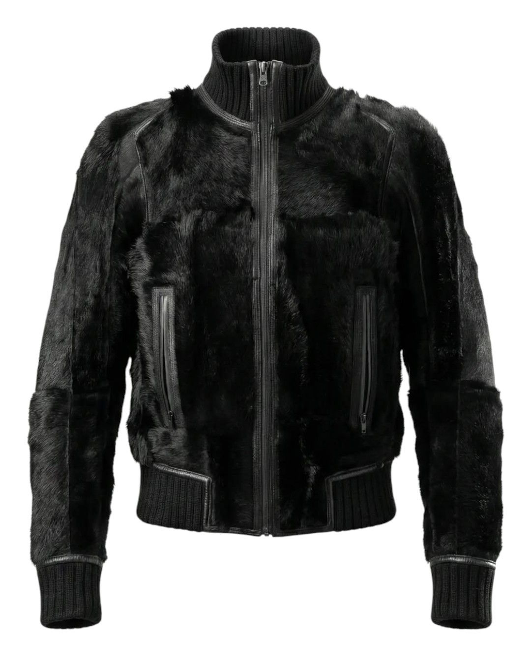 Roberto Cavalli REVERSIBLE PONY HAIR LEATHER JACKET Size US L / EU 52-54 / 3 - 1 Thumbnail