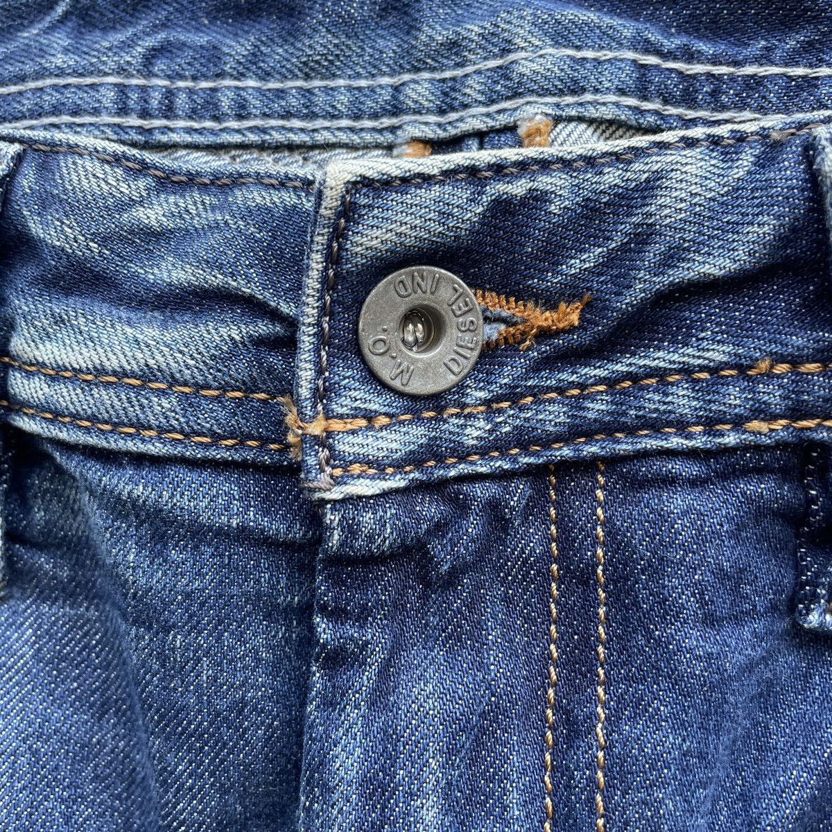 Diesel Vintage Diesel Industry Faded Jeans Distressed Denim Pants Size US 35 - 6 Thumbnail