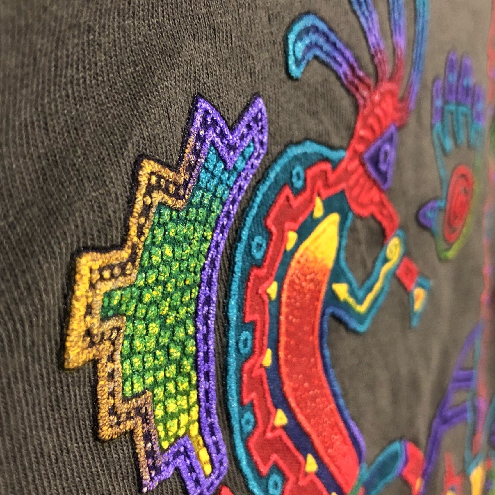Vintage VINTAGE Kokopelli Sportex T-Shirt Small Dark Gray Charcoal Puff Print New Mexico Mens Size US S / EU 44-46 / 1 - 5 Thumbnail