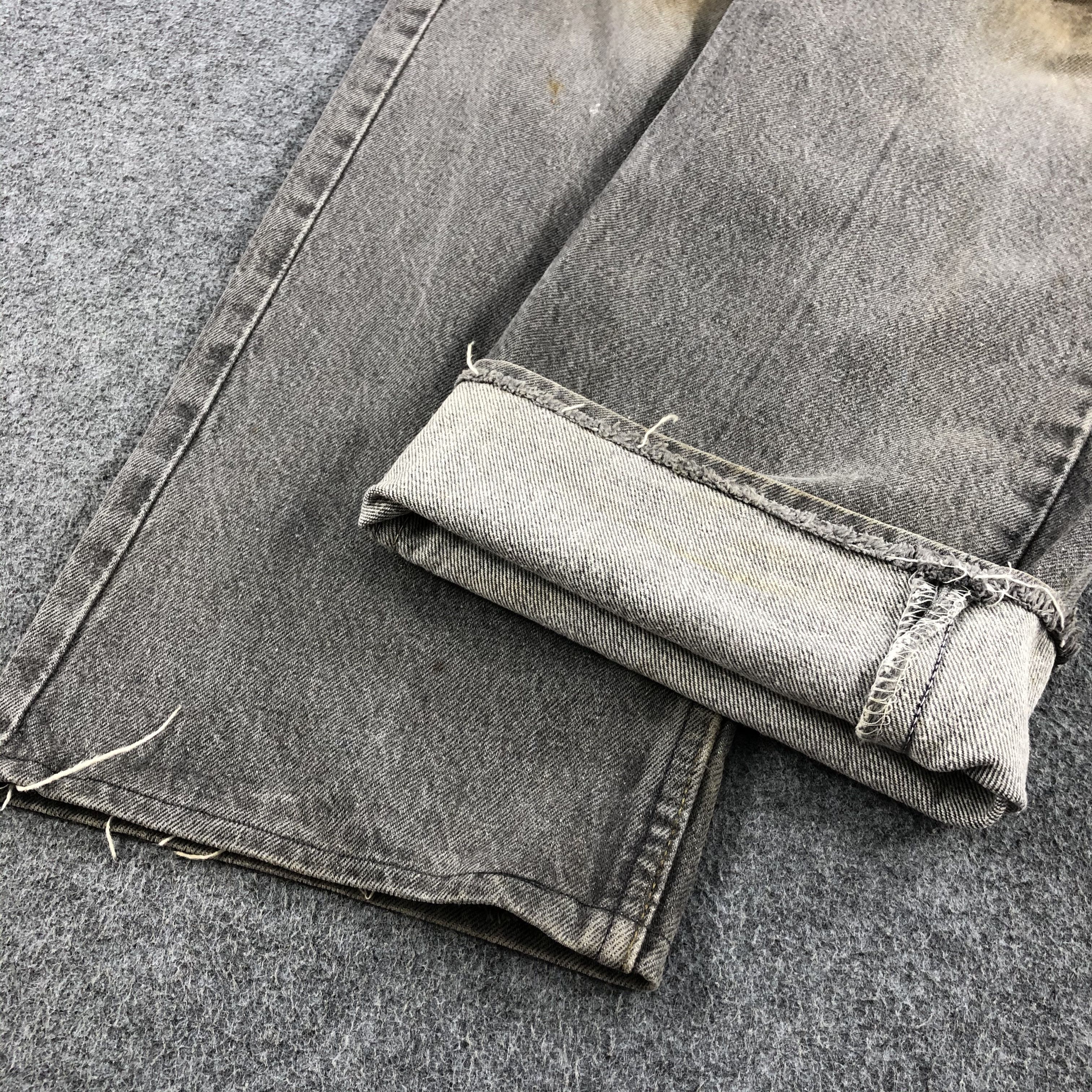 Levi's Vintage 90s Levis 501 Faded Black Jeans-J1648 Size US 38 / EU 54 - 6 Thumbnail