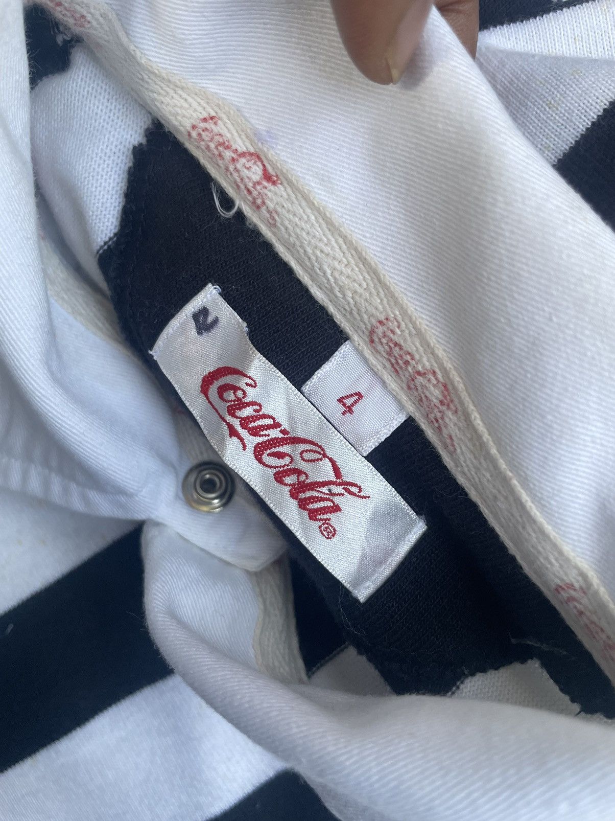 Coca Cola Vintage 90’s Coca Cola Rugby Refree Jersey Size US L / EU 52-54 / 3 - 13 Thumbnail
