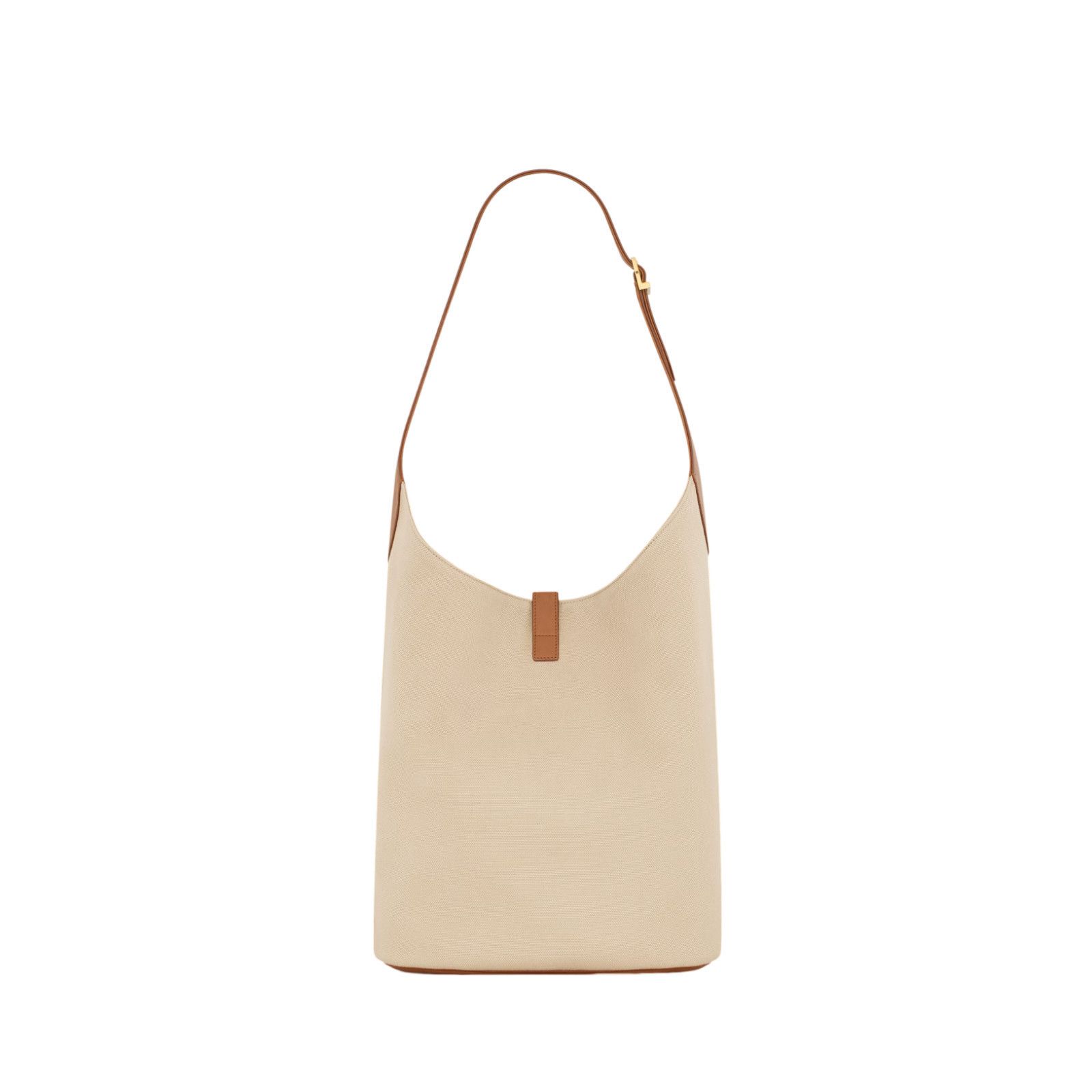 Saint Laurent Paris Saint Laurent Le 5 a 7 $3200 Desert Dust/Brick Canvas Hobo B Size ONE SIZE - 2 Thumbnail