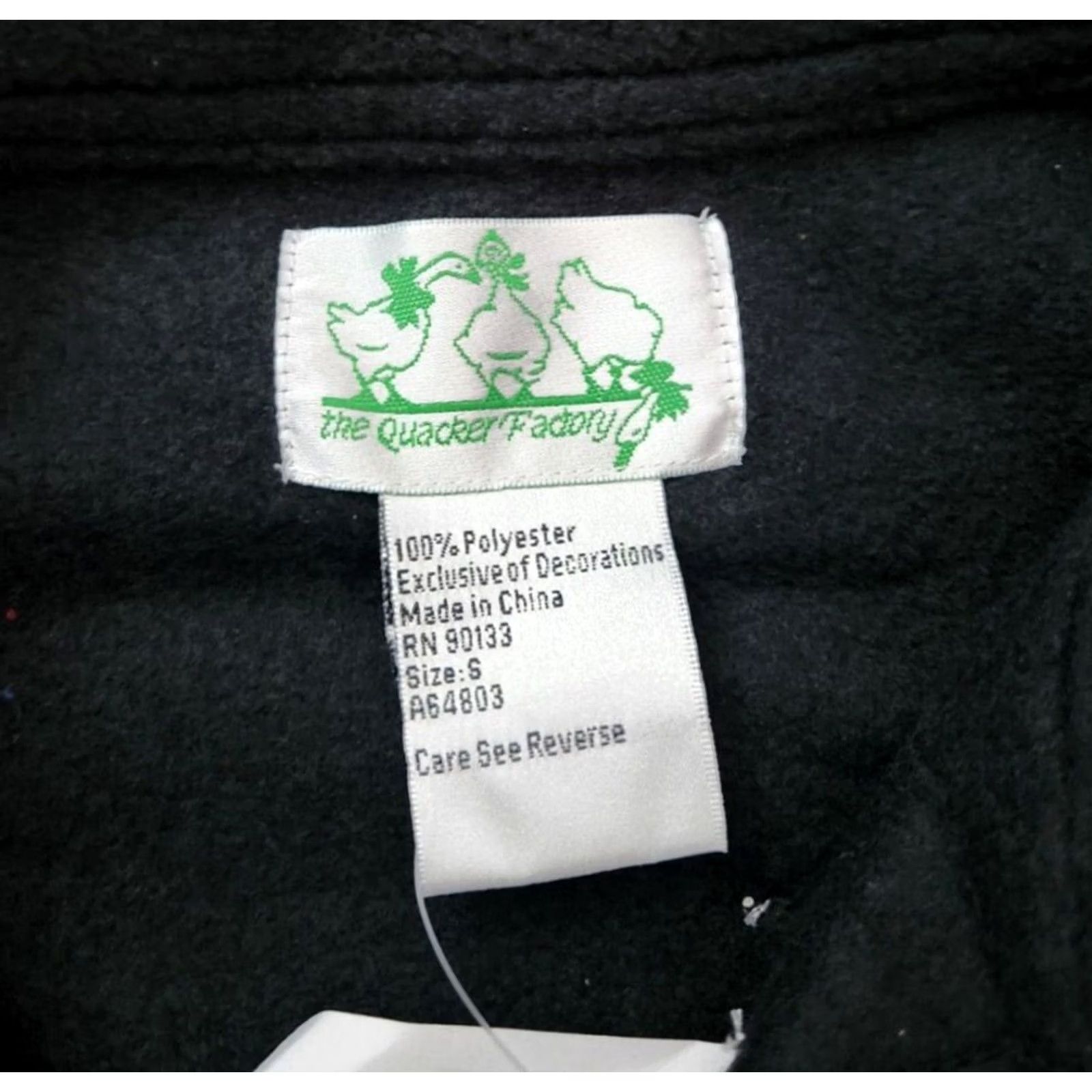 Quacker Factory Quacker Factory Womens Jacket S Black Fleece Christmas Long Sleeve Button Up Embroidered Snowmen Size S / US 4 / IT 40 - 5 Thumbnail