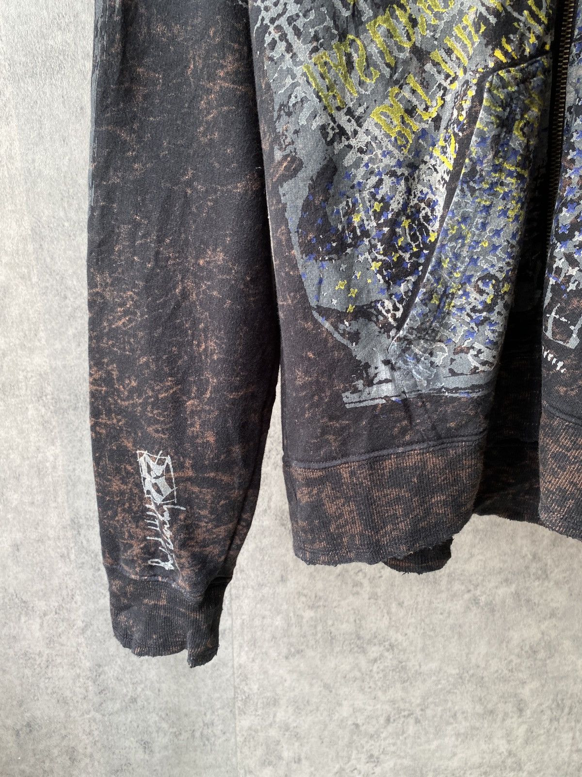 Japanese Brand SACKS Hoodie Overprint Distressed Design Size US M / EU 48-50 / 2 - 4 Thumbnail