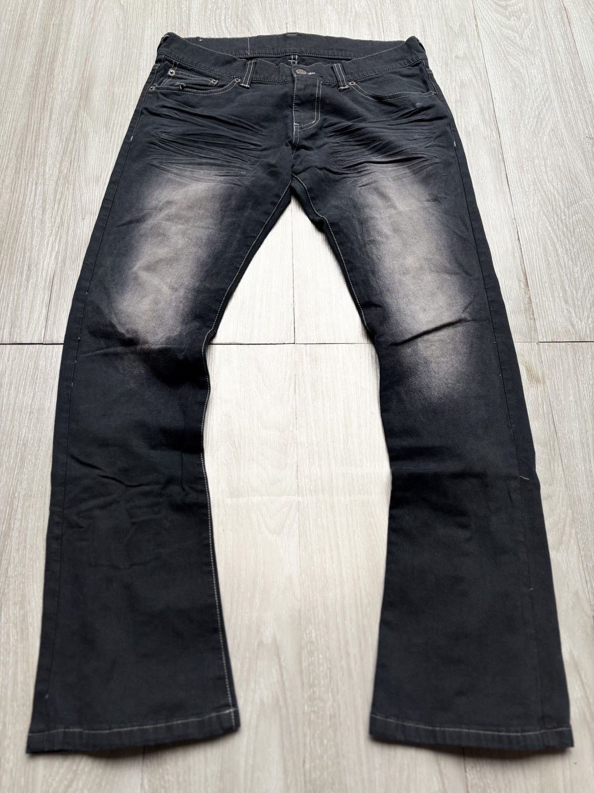 Tornado Mart lace up flare jeans Size US 29 - 1 Thumbnail