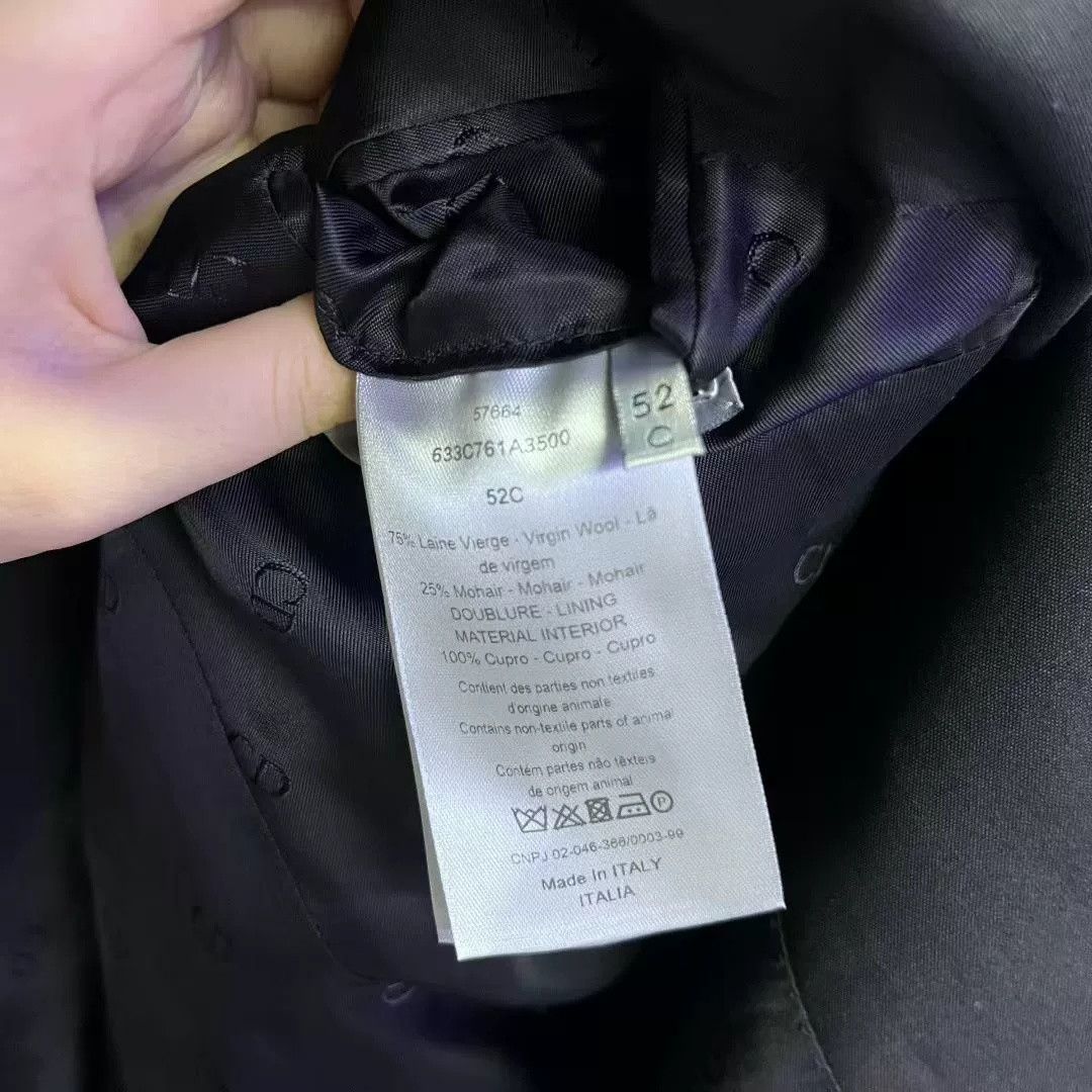 Dior Dior Black Logo Collar Suit Jacket Size US L / EU 52-54 / 3 - 3 Thumbnail