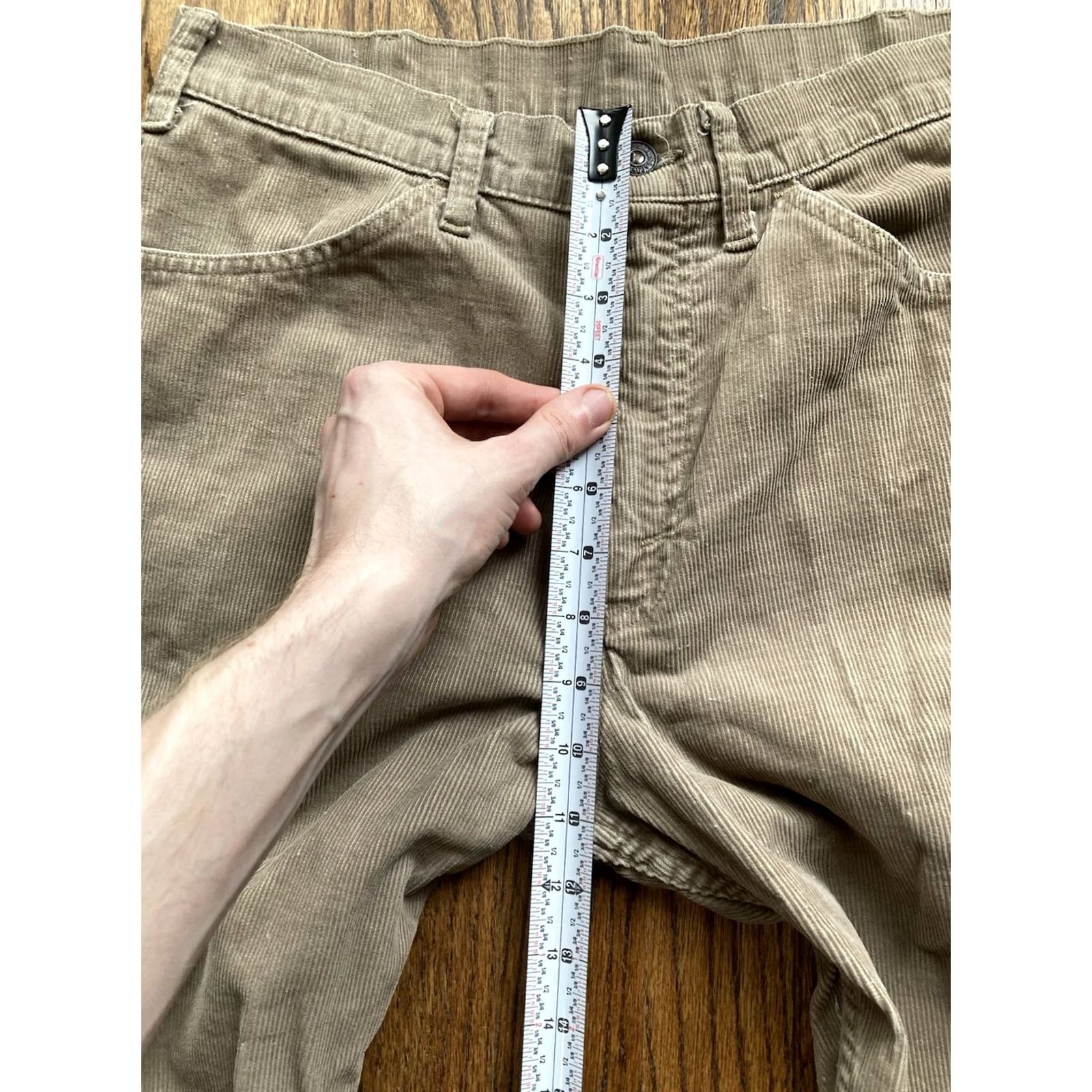 Levi's VINTAGE Levi's Pants Mens 33x32 Beige 519 USA Made 80s Corduroy Size US 33 - 4 Thumbnail
