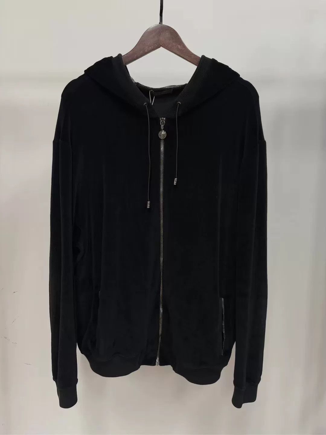 Versace Versace Velvet Zip Up Hooded Jacket Size US XXL / EU 58 / 5 - 1 Thumbnail